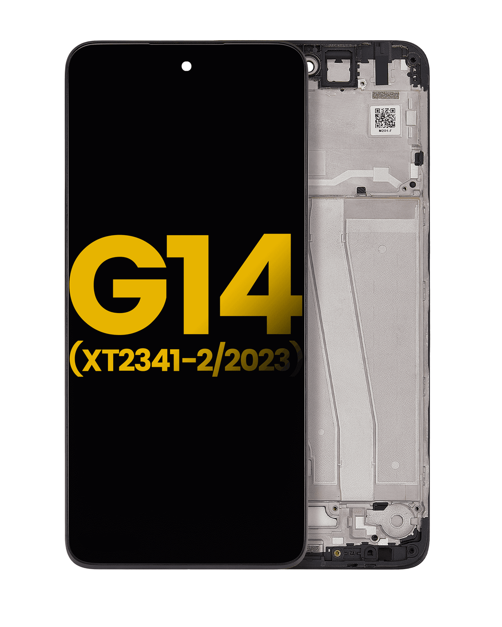 LCD-Display mit Rahmen für Motorola Moto G14, Refurbished