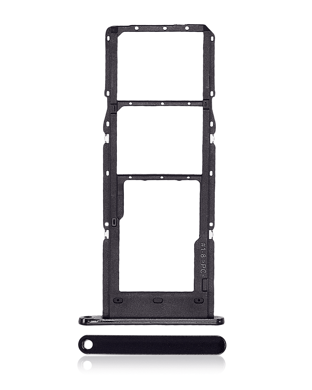 Dual SIM Card Tray for Samsung Galaxy A14 (A145F) (Black)