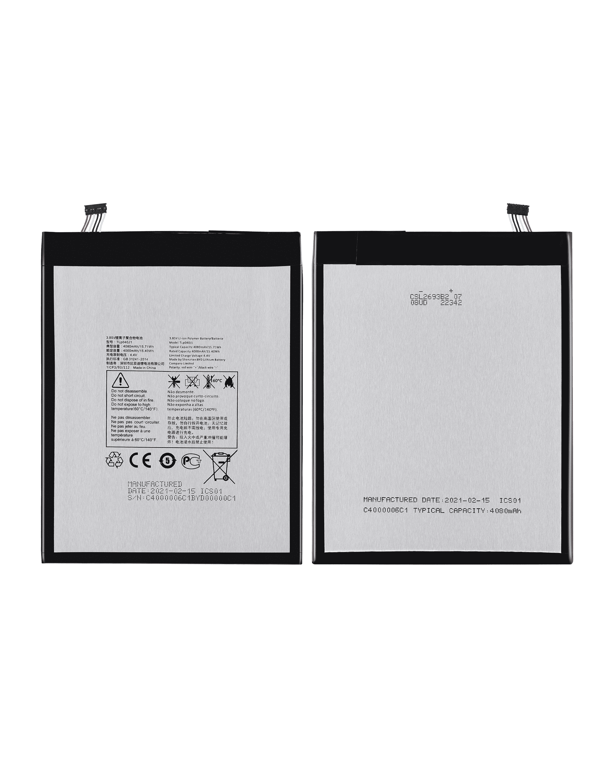 Ersatzakku für Alcatel A30 Tablet 9024W (TLp040J1)