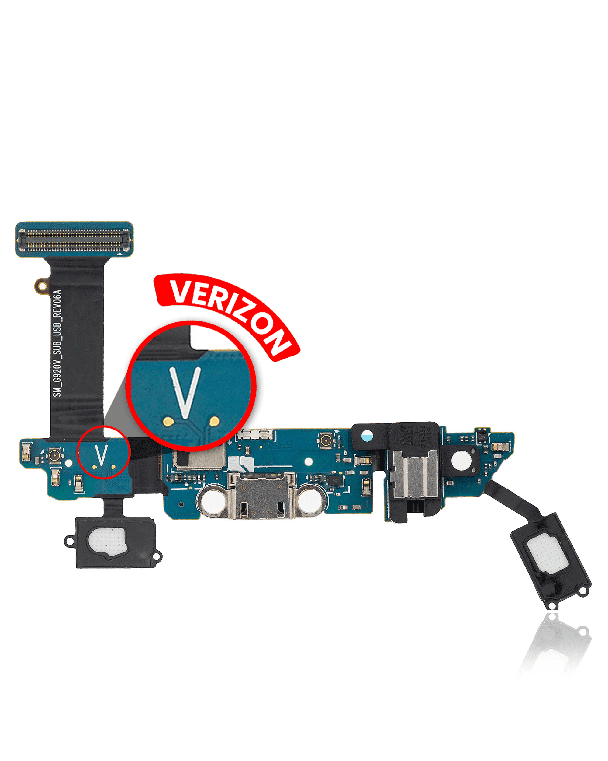 Charging Port Flex Cable for Samsung Galaxy S6 (G920V) (Verizon)