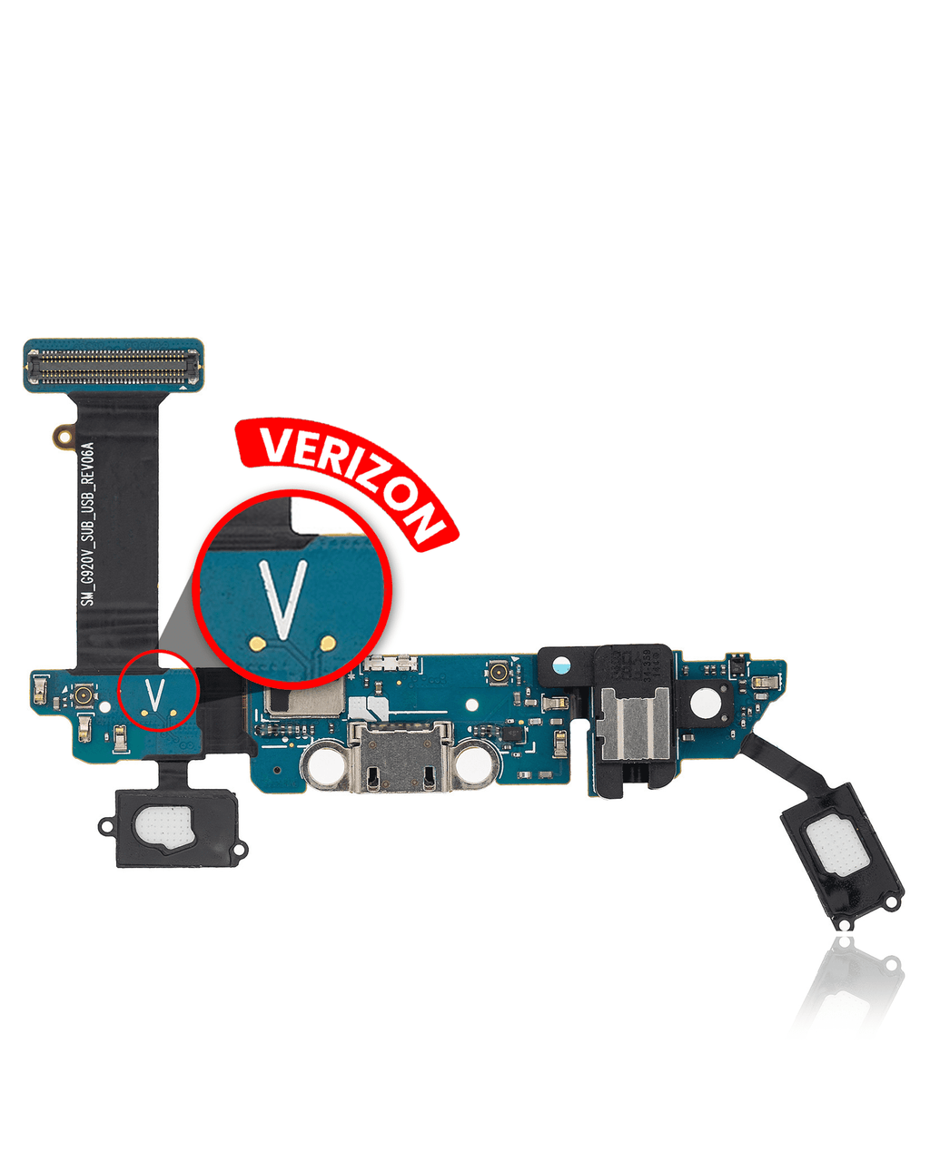 Charging Port Flex Cable for Samsung Galaxy S6 (G920V) (Verizon)