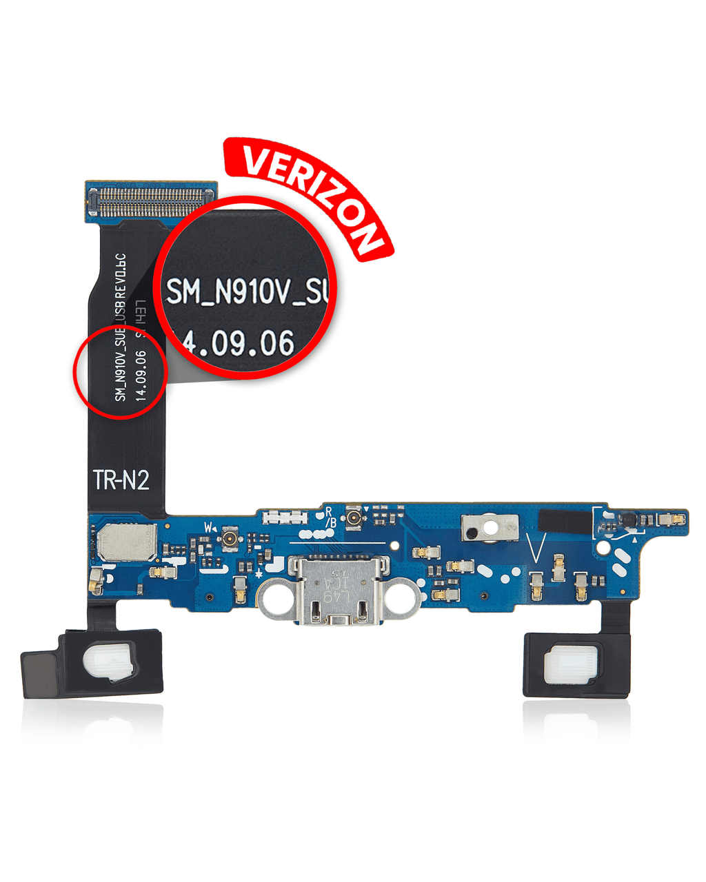 Ladebuchse-Flexkabel für Samsung Galaxy Note 4 (N910V) (Verizon)