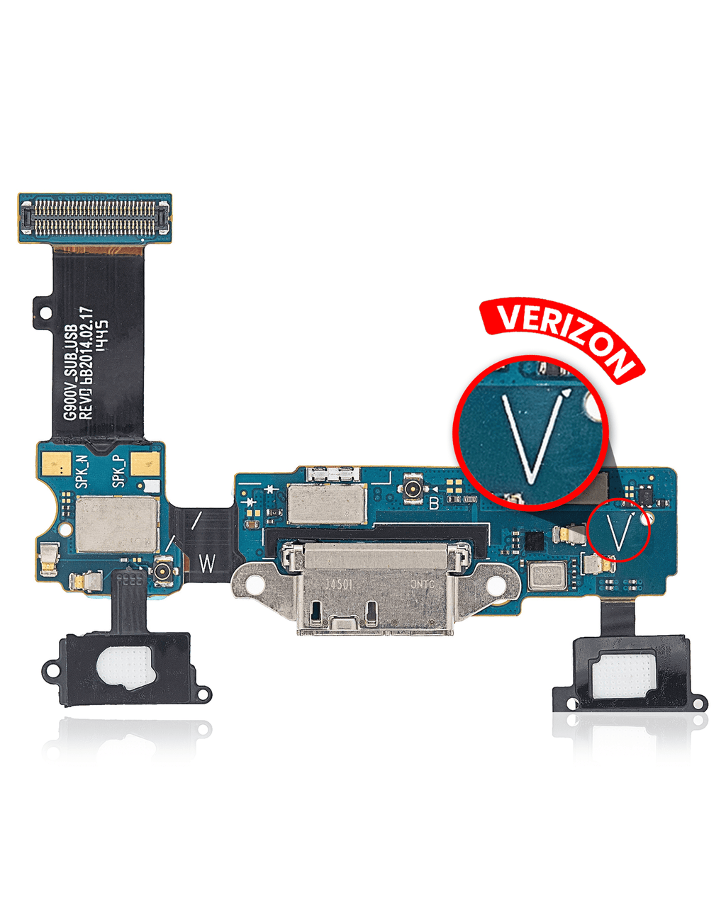Charging Port Flex Cable for Samsung Galaxy S5 (G900V) (Verizon)