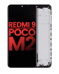 LCD-Display mit Rahmen für Xiaomi Redmi 9 / Poco M2 (Aftermarket Plus) ()