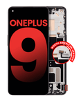 OLED Display with Frame for OnePlus 9 (US Version) (Aftermarket Plus) (Astral Black)