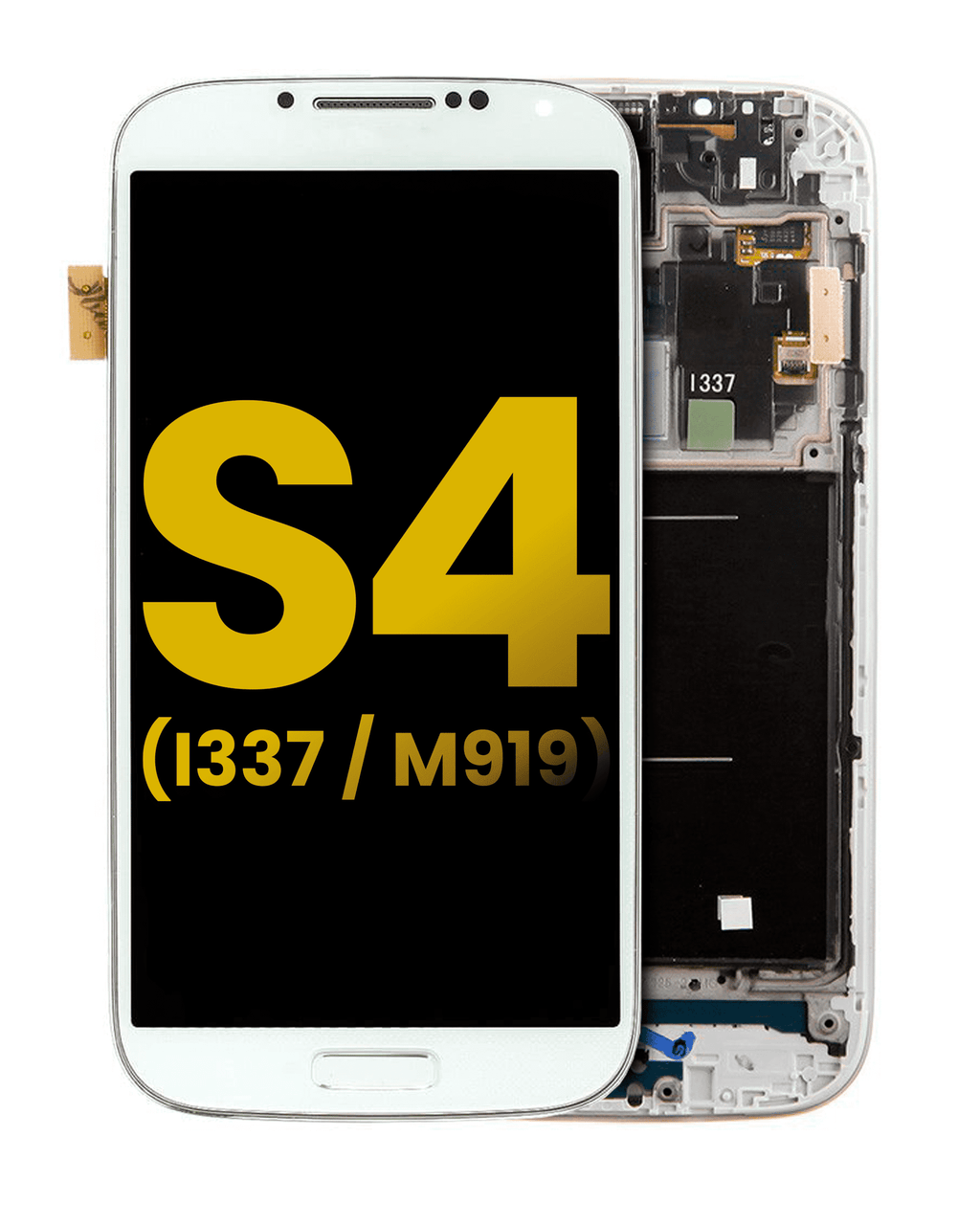 OLED Display with Frame for Samsung Galaxy S4 (I337 / M919) (AT&T & T-Mobile / Straight Talk) (Refurbished) (White)