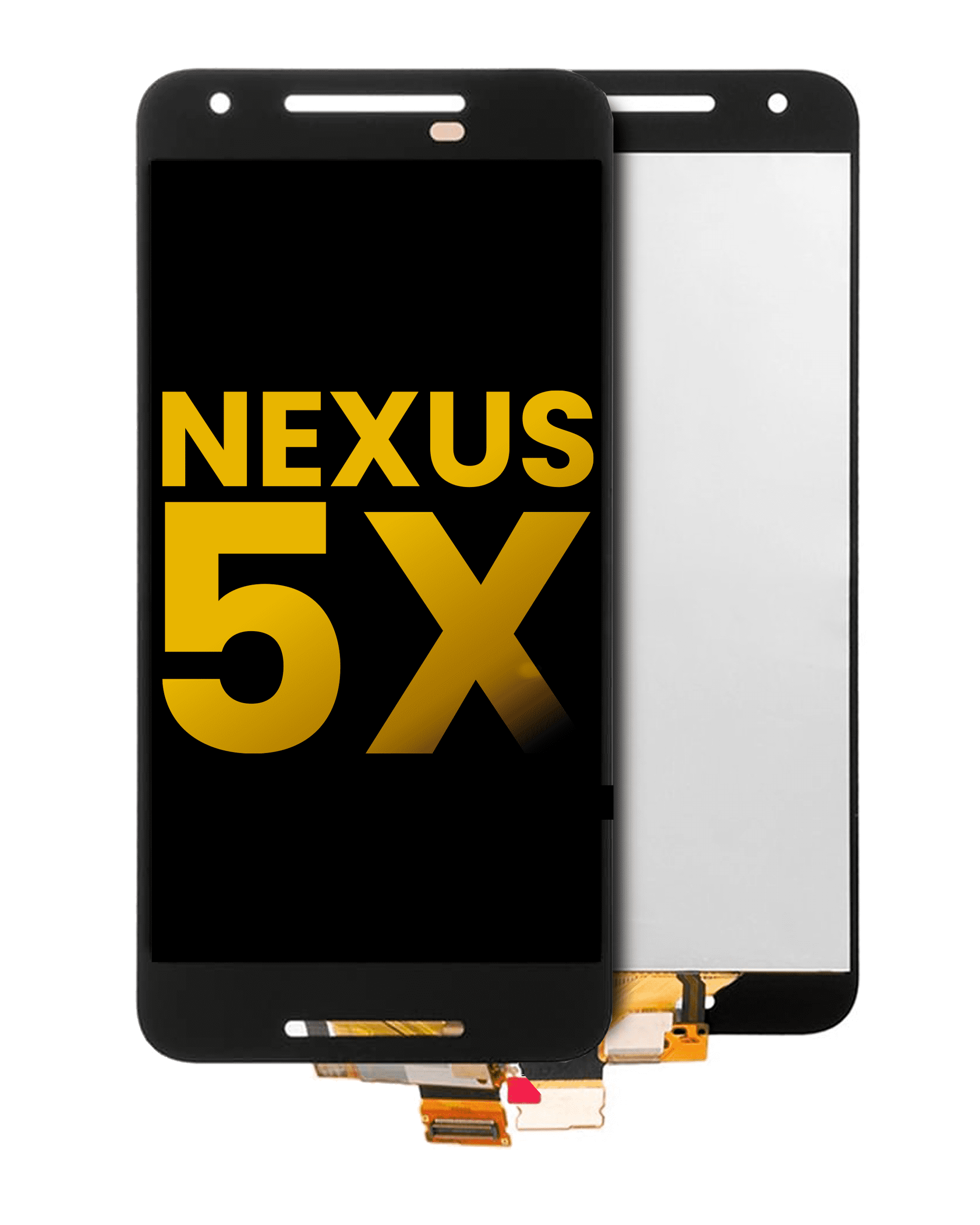 LCD-Display ohne Rahmen für Nexus 5X (Refurbished) (Schwarz)