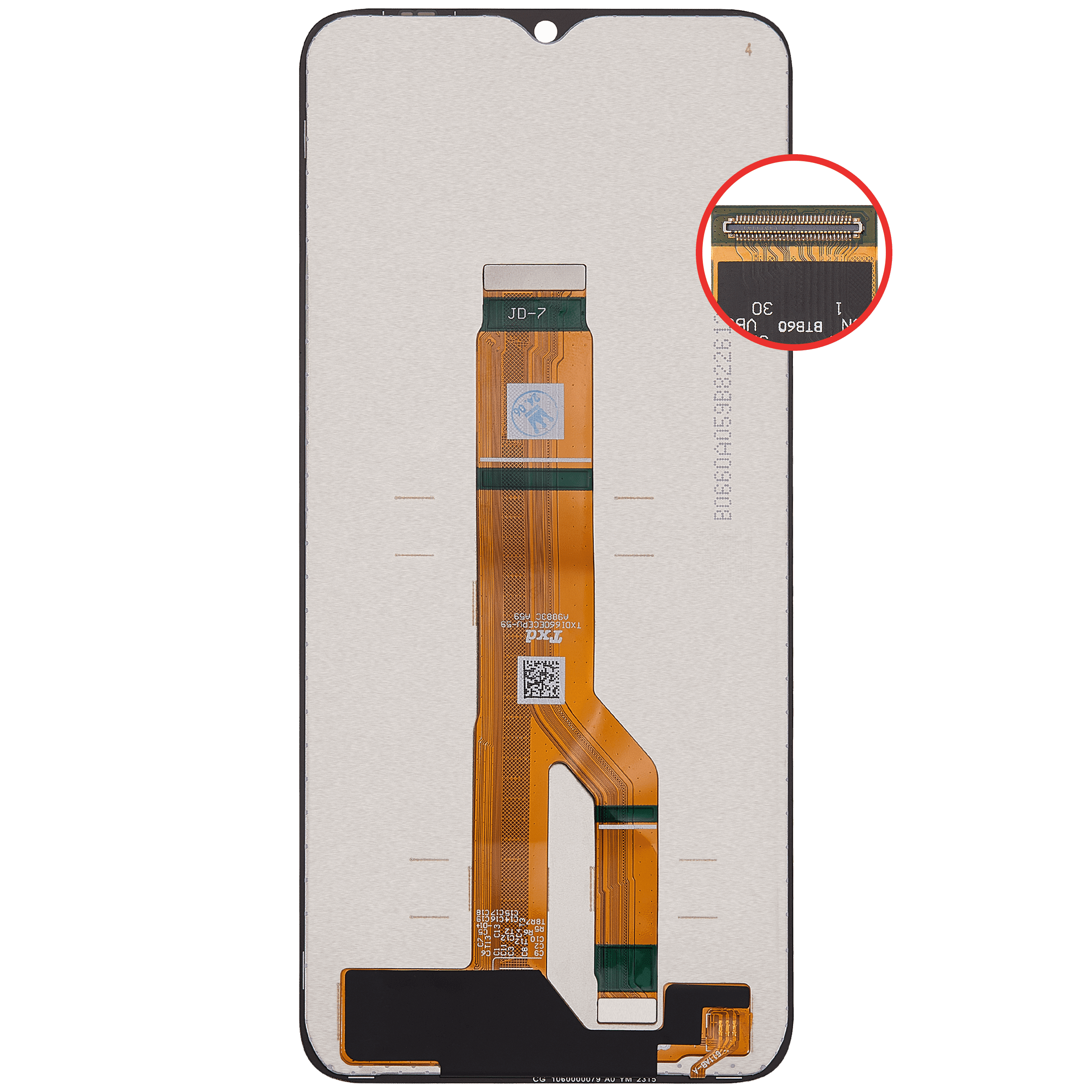 LCD Display without Frame for Honor X6B (Refurbished) (All Colours)