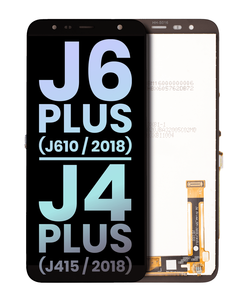Samsung Galaxy J6+/J4+ Display ohne Rahmen Service Pack Schwarz