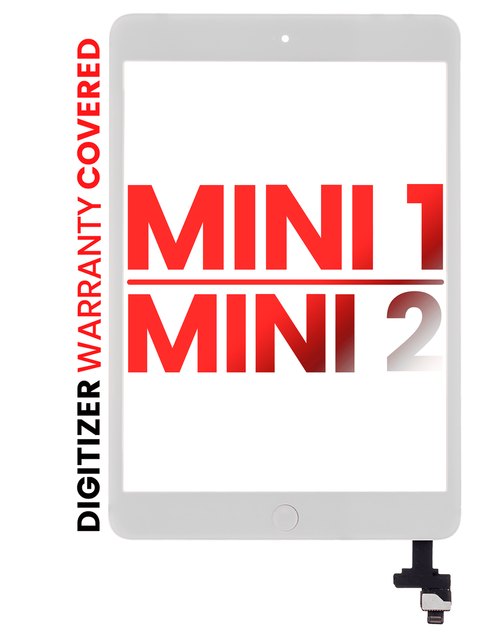 Digitizer iPad Mini 1/2 Aftermarket Pro XO7 Weiß