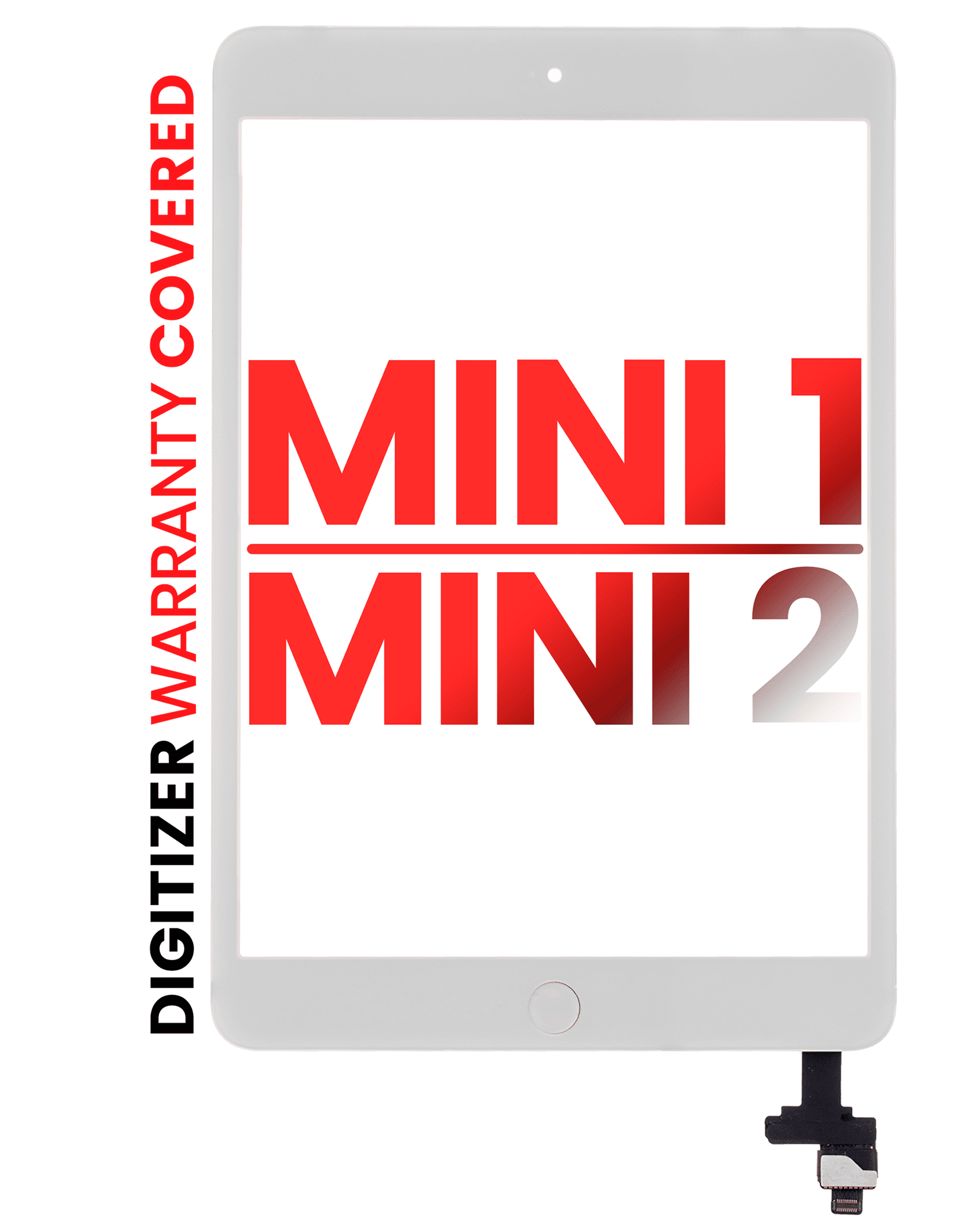 Digitizer iPad Mini 1/2 Aftermarket Pro XO7 Weiß