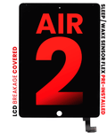 LCD-Display mit Digitizer für iPad Air 2 Schwarz mit Weck-Sensor (X07)