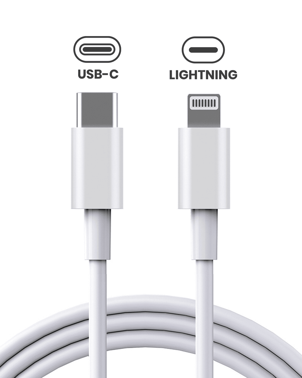 USB-C auf Lightning Kabel 1m gebrauchter OEM-Ausbau, Qualität A 50er-Pack für iPhone/iPad