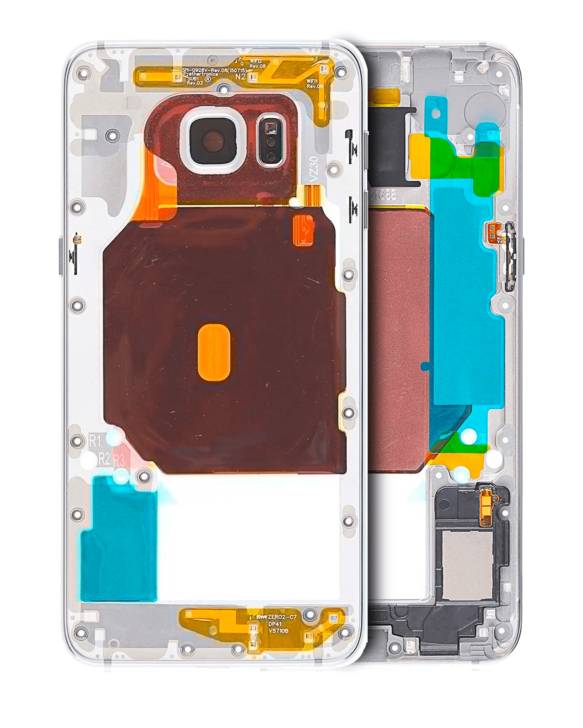Midframe/Rahmen für Samsung Galaxy S6 Edge (Silber)