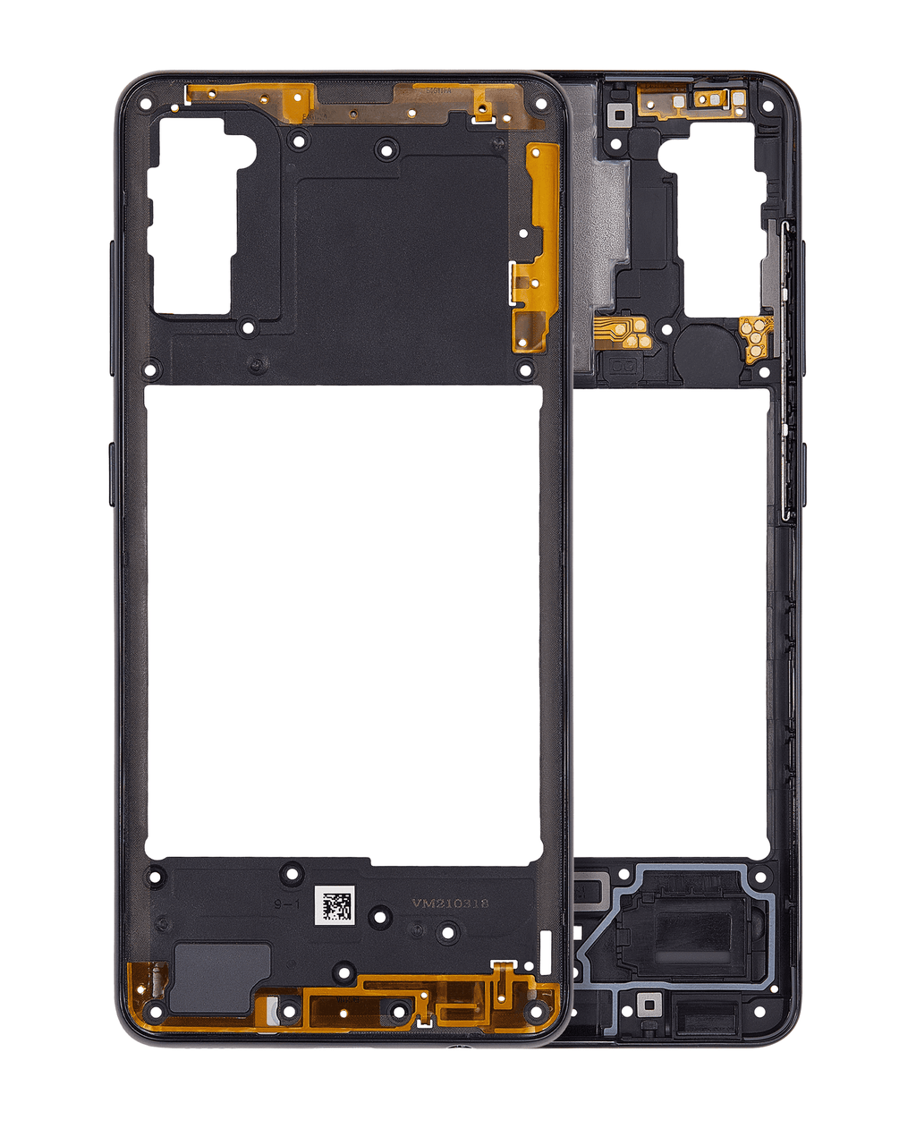 Midframe/Bezel for Samsung Galaxy A41 (A415 / 2020) (Aftermarket Plus) (Prism Crush Black)
