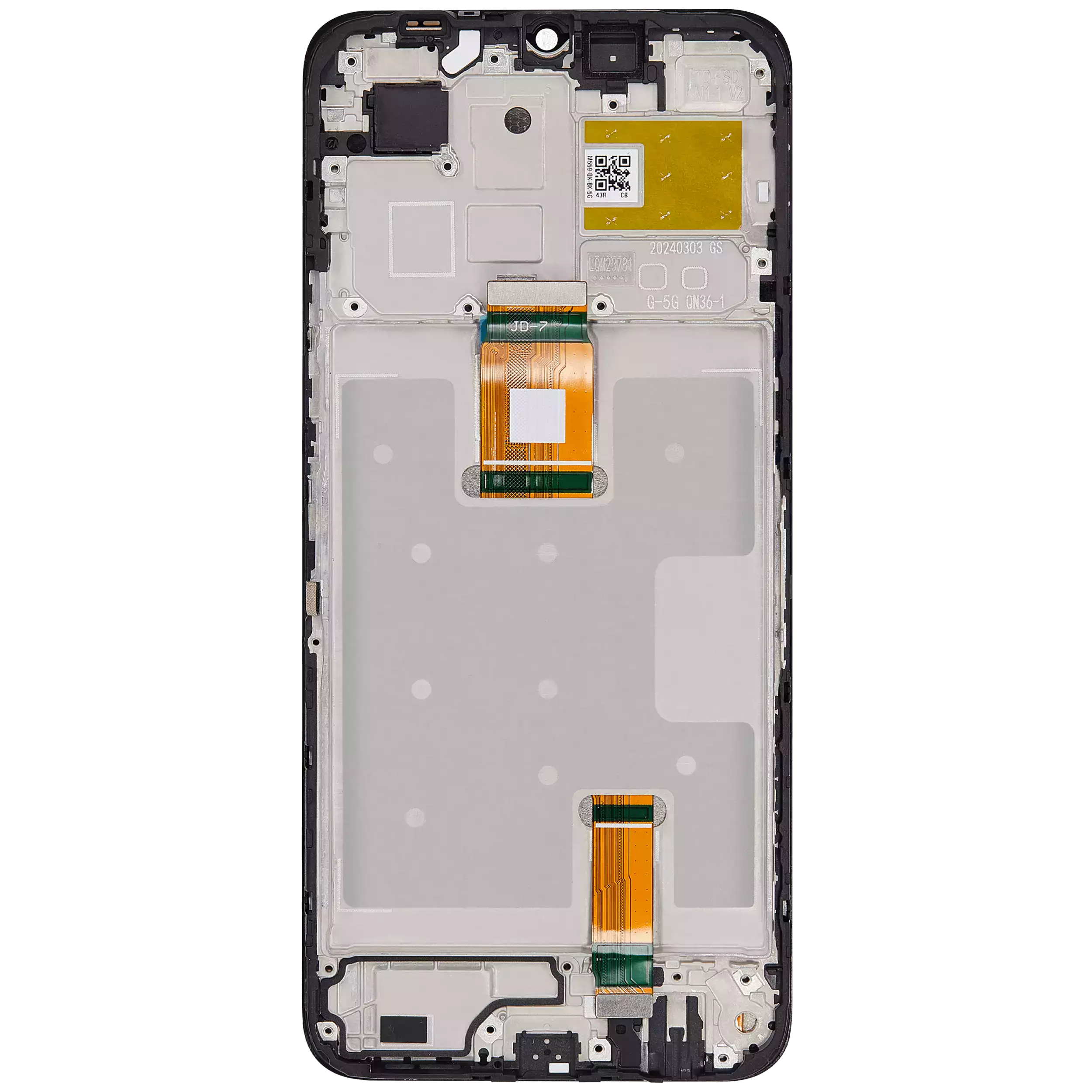 Display mit Rahmen für Honor X6B (Generalüberholt) (Alle Farben)