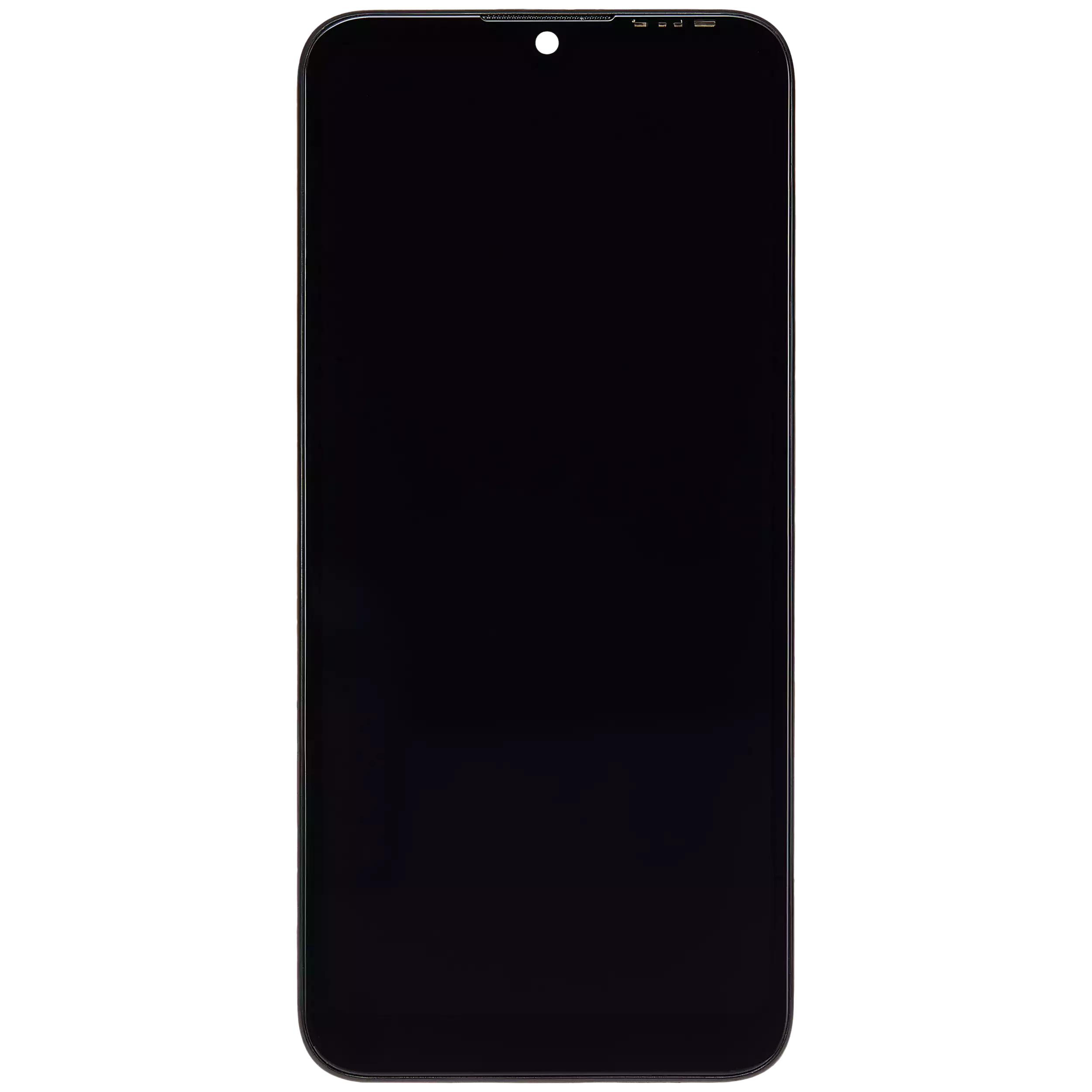 LCD-Display mit Rahmen für Huawei Y6 (2019) (Refurbished) (Midnight Schwarz)