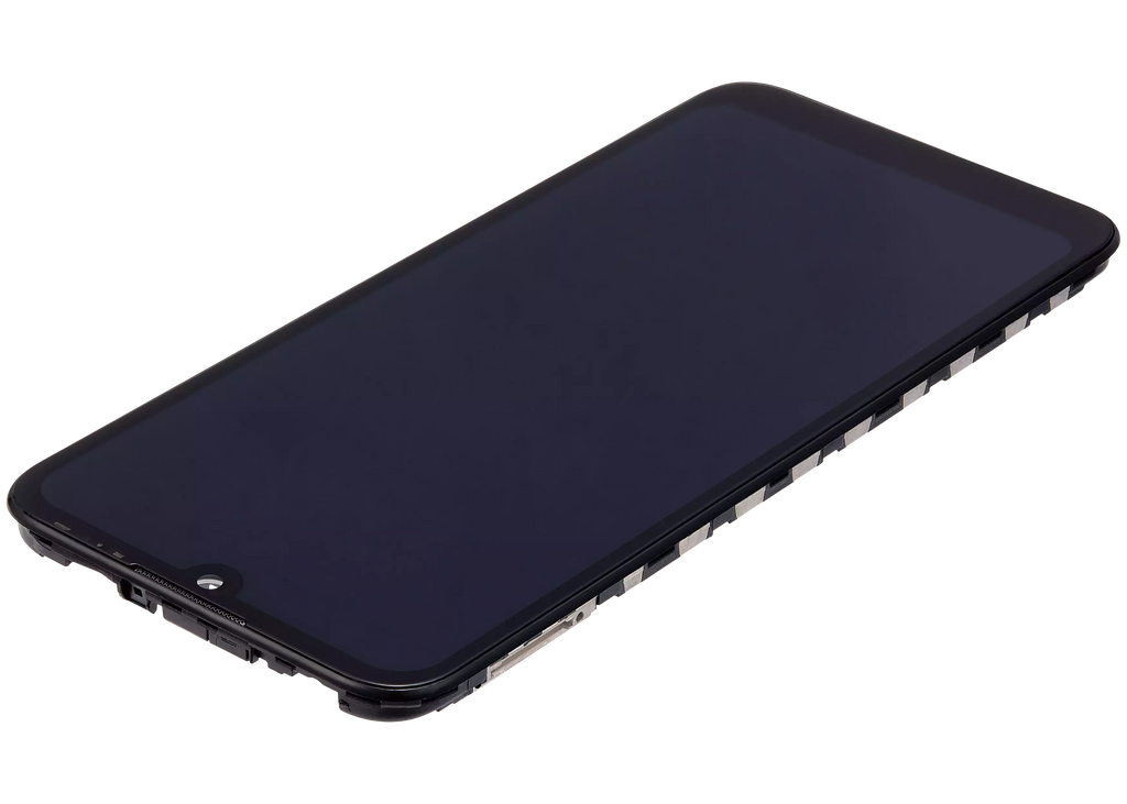 LCD-Display mit Rahmen für Huawei Y6 (2019) (Refurbished) (Midnight Schwarz)
