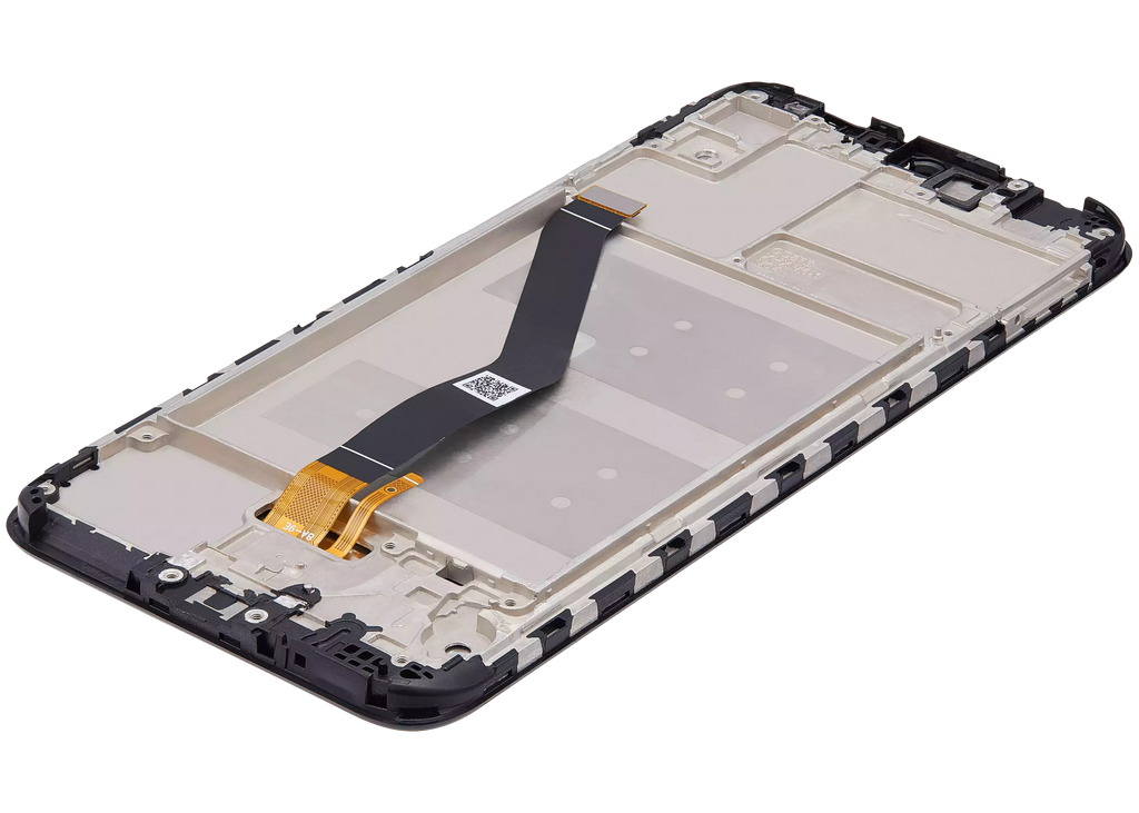 LCD-Display mit Rahmen für Huawei Y6 (2019) (Refurbished) (Midnight Schwarz)