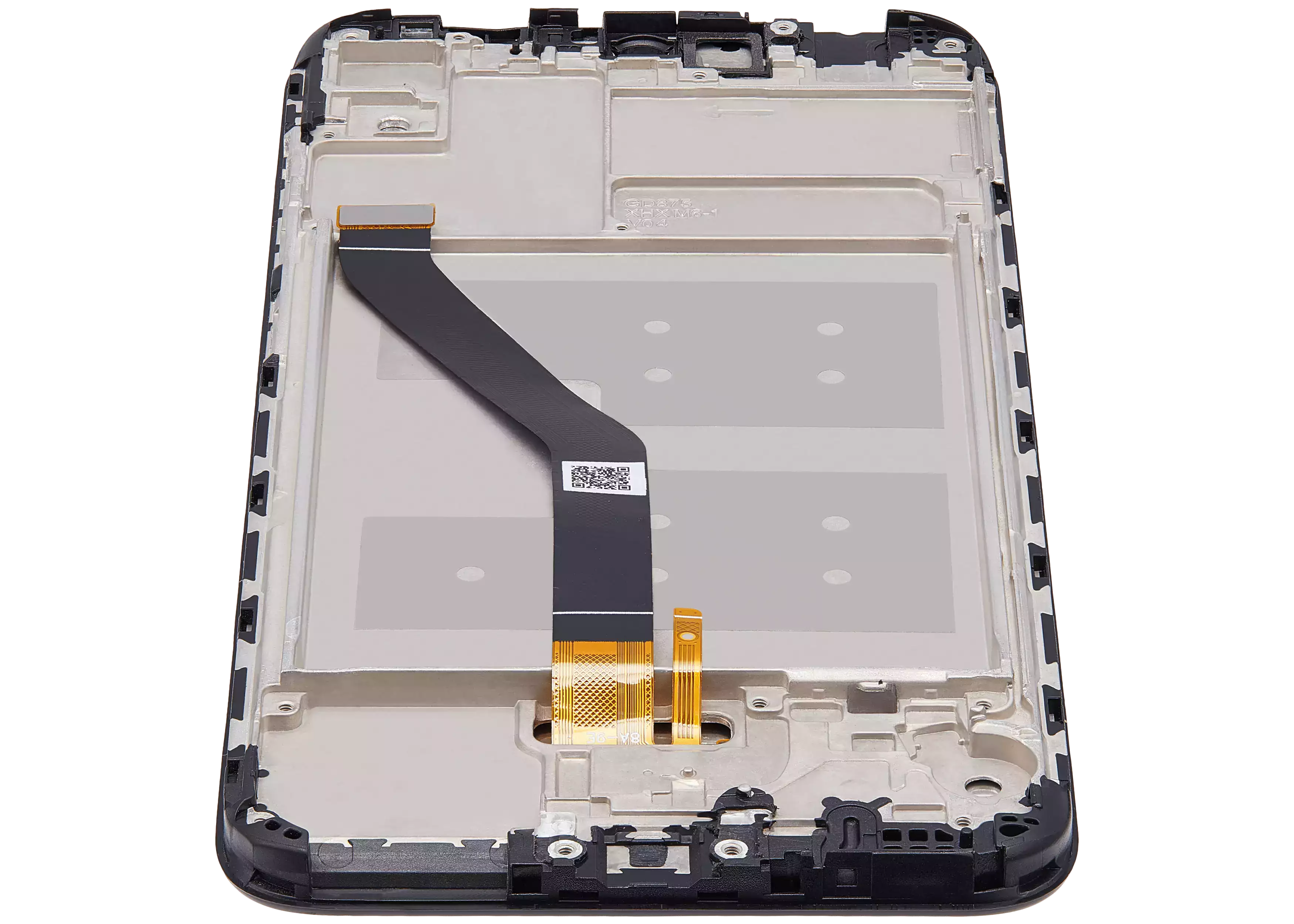 LCD-Display mit Rahmen für Huawei Y6 (2019) (Refurbished) (Midnight Schwarz)
