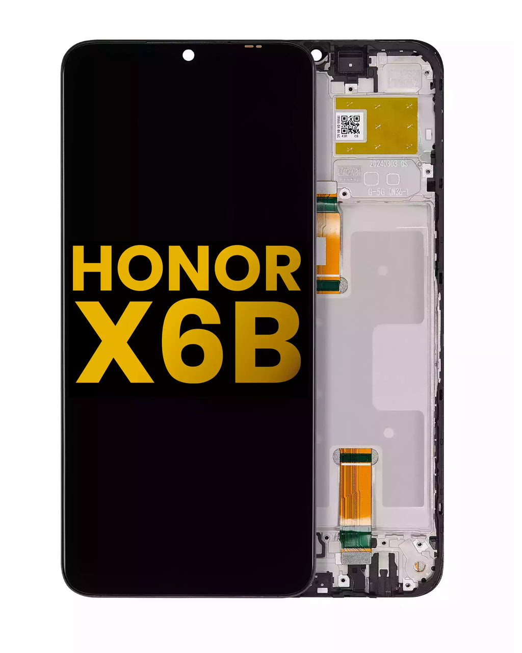 Display mit Rahmen für Honor X6B (Generalüberholt) (Alle Farben)