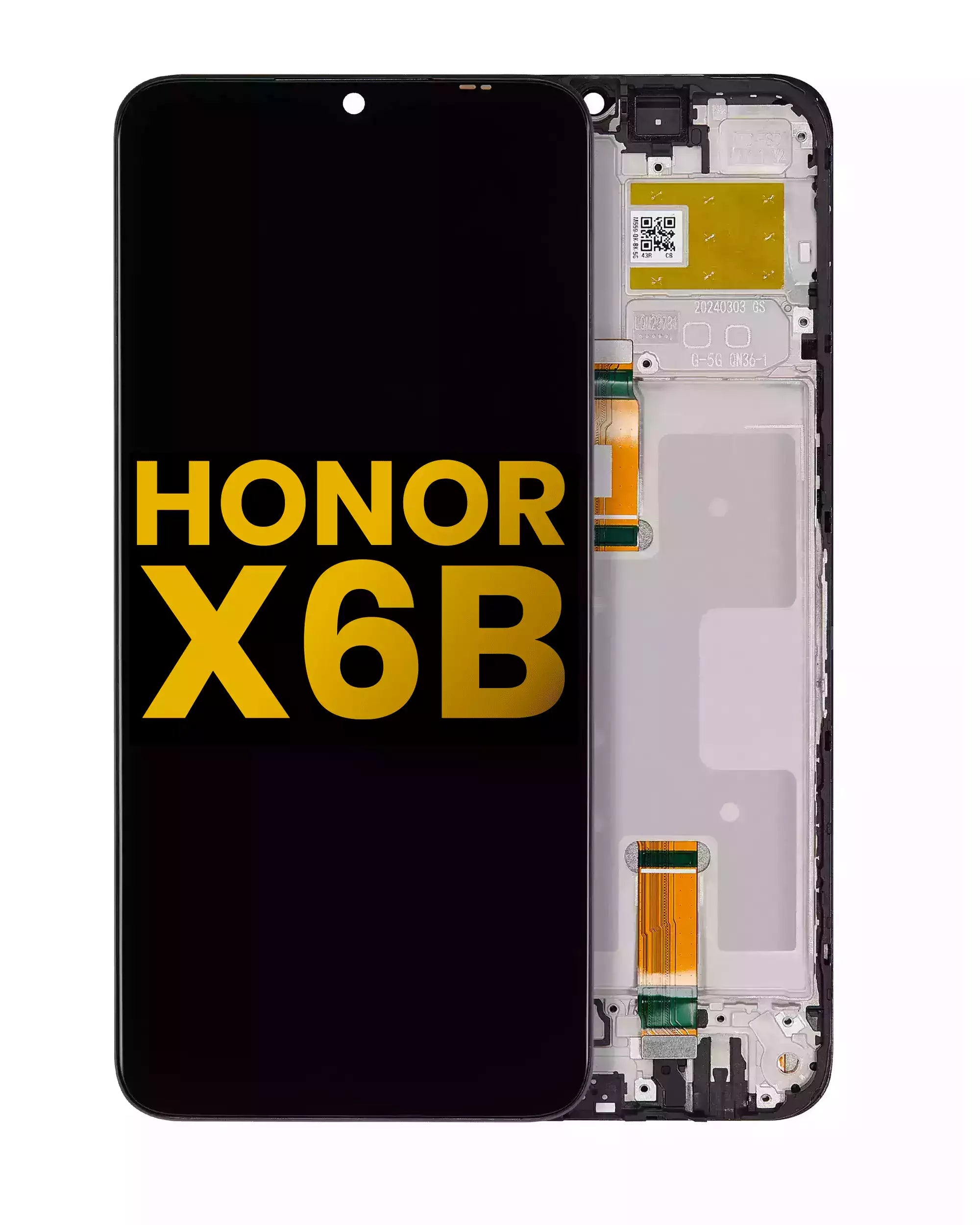 Display mit Rahmen für Honor X6B (Generalüberholt) (Alle Farben)