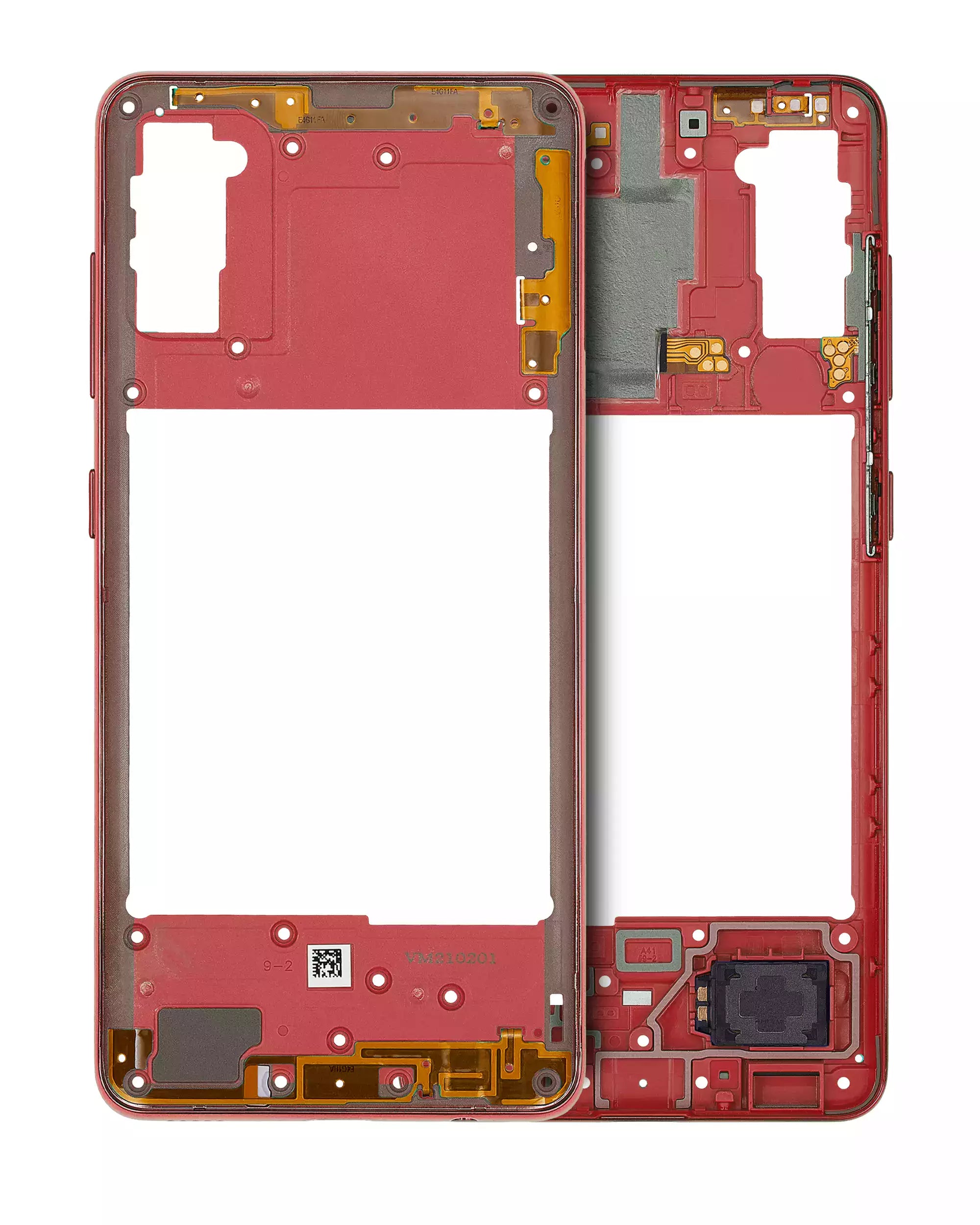 Midframe/Frame for Samsung Galaxy A41 (A415 / 2020) (Aftermarket Plus) (Prism Crush Red)