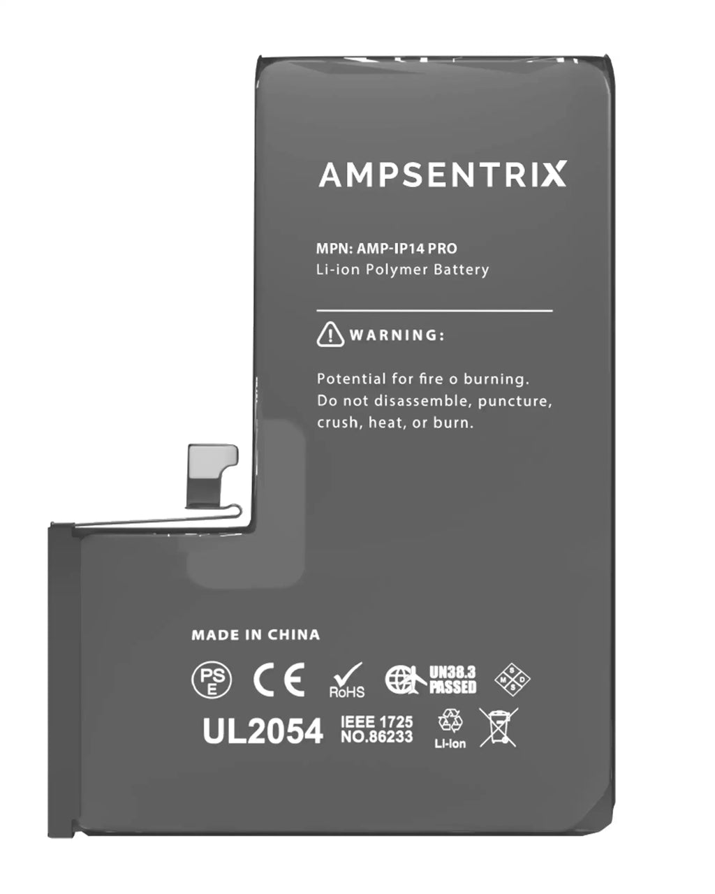 Replacement Battery for iPhone 14 Pro (AmpSentrix Basic Extended)