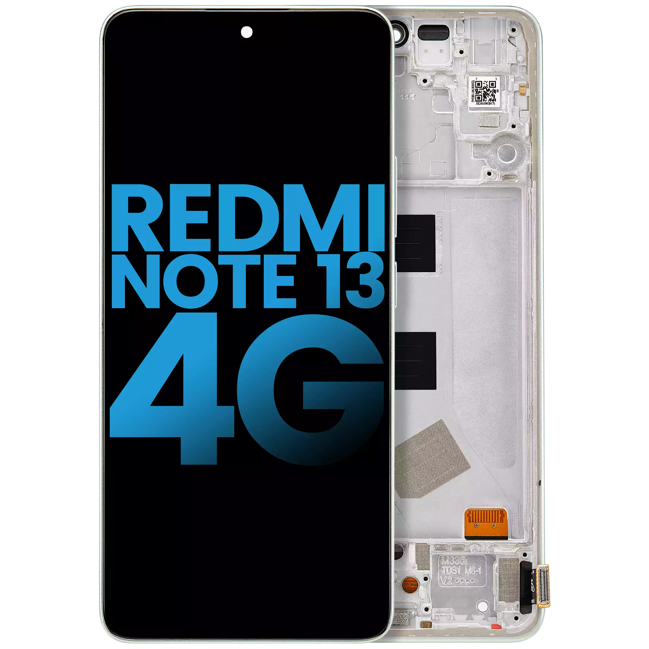 LCD-Display mit Rahmen für Xiaomi Redmi Note 13 4G Mint Green (Incell)
