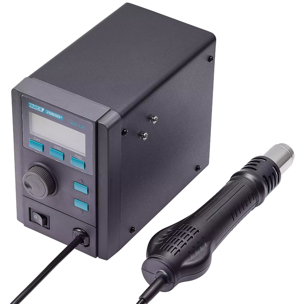 2008D+ Desoldering and Hot Air Station with Digital Display (Quick, 110V / North America)