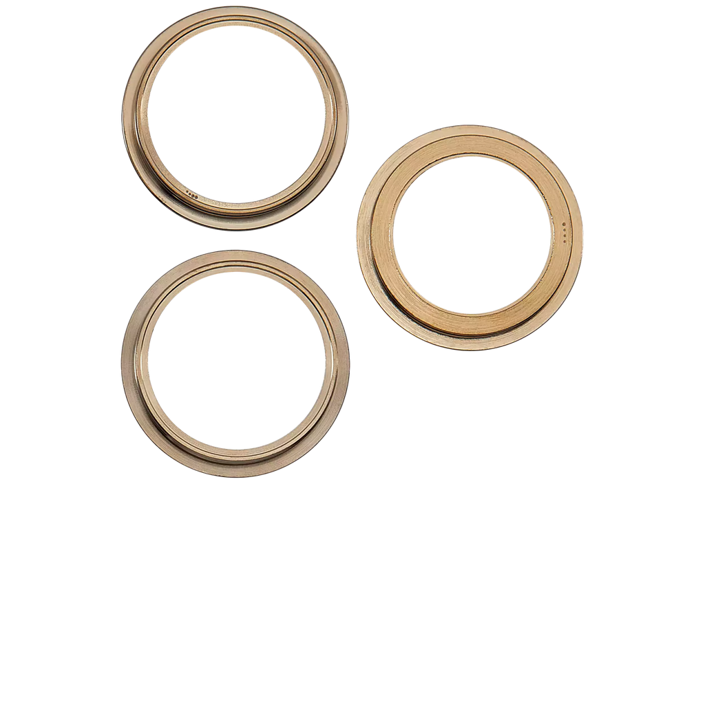 Camera Ring Back Cover for iPhone 12 Pro (Gold) - Set of 3
