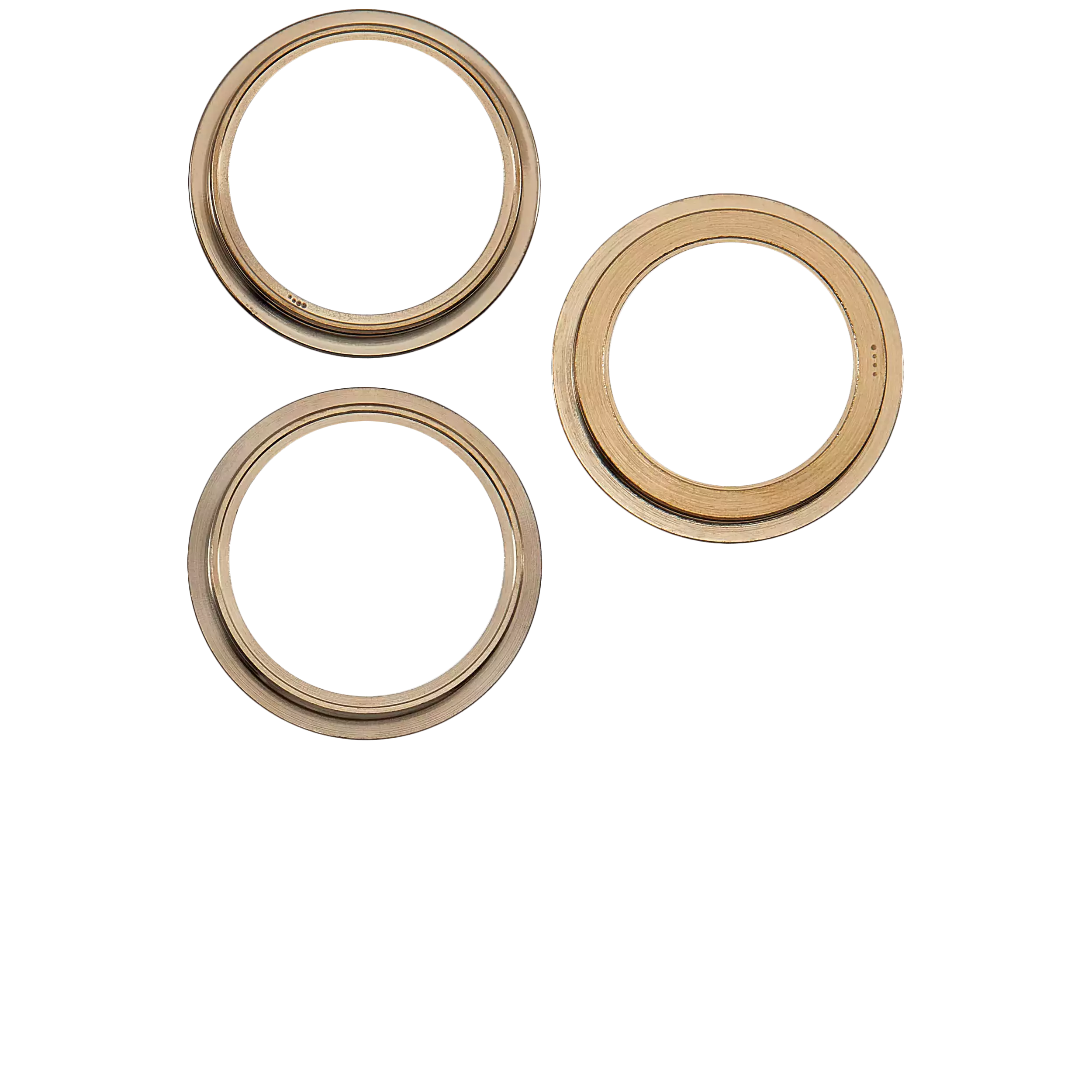 Camera Ring Back Cover for iPhone 12 Pro (Gold) - Set of 3
