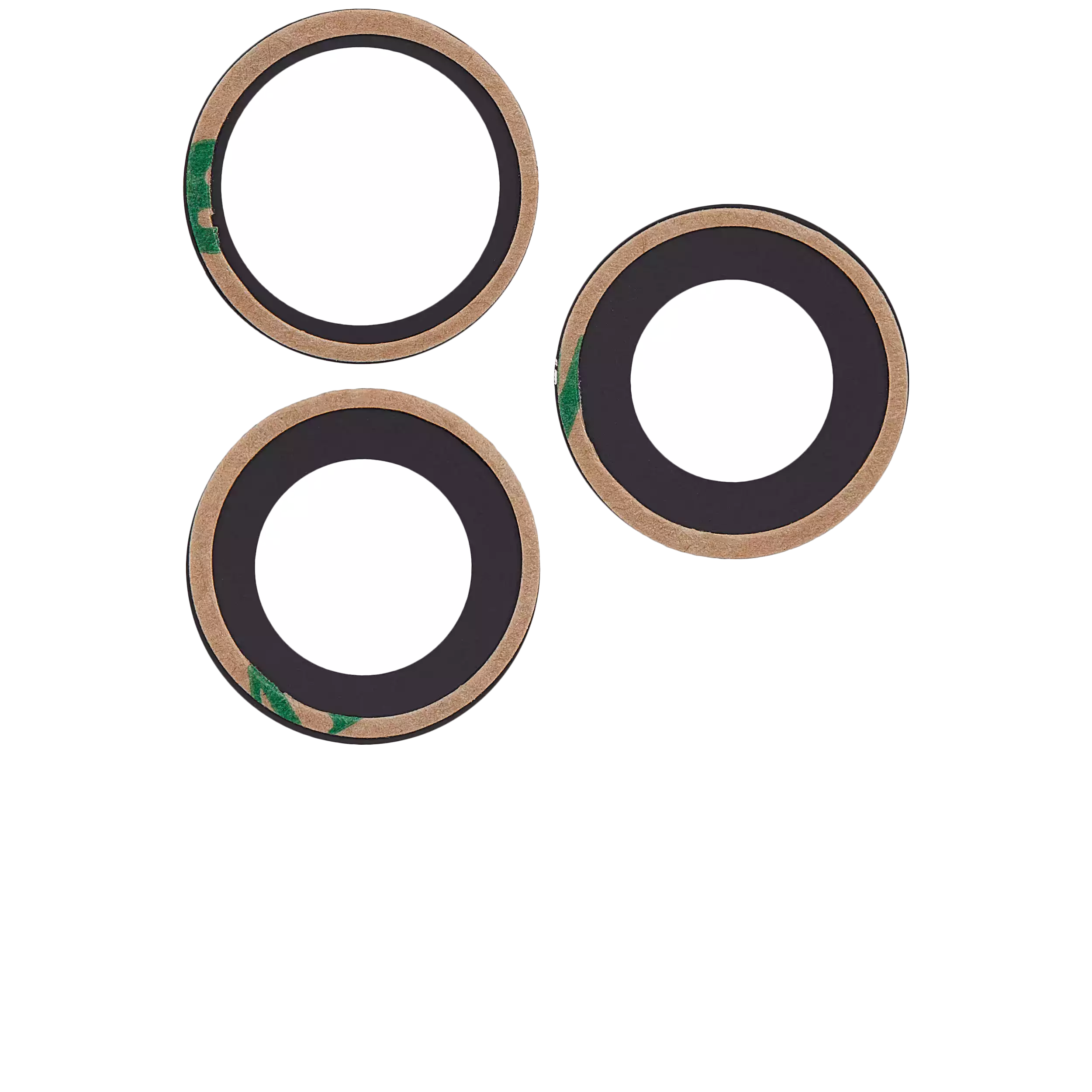 10x 3er-Set Kameraglas hinten (nur Glas) für iPhone 15 Pro Max mit Klebstoff (Pr