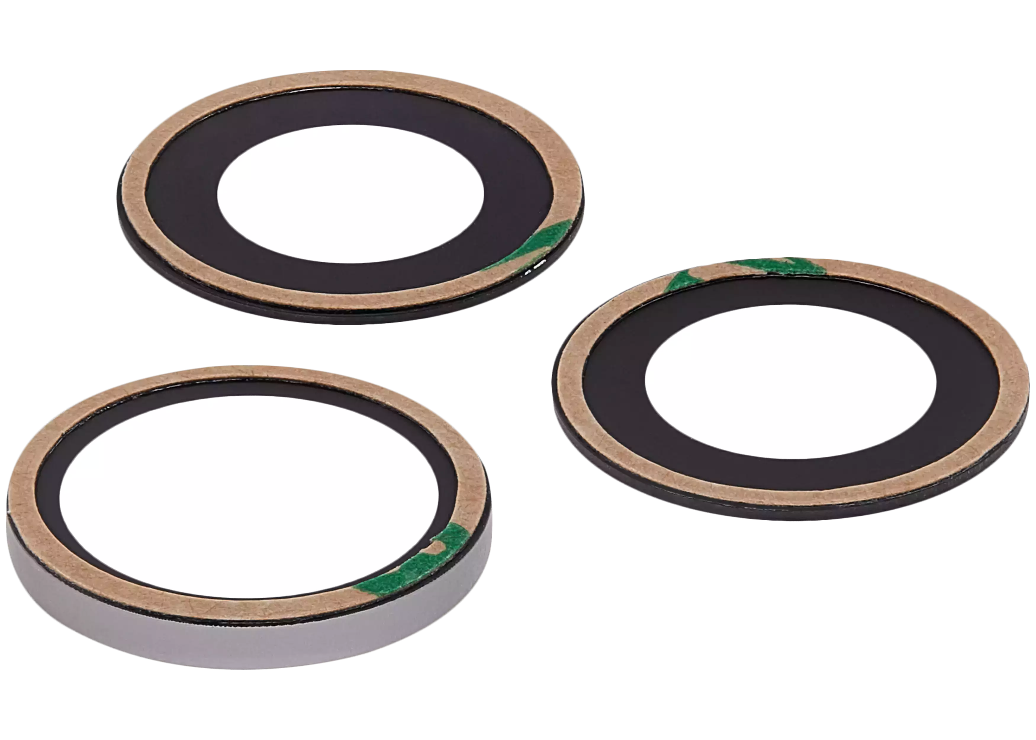 10x 3er-Set Kameraglas hinten (nur Glas) für iPhone 15 Pro Max mit Klebstoff (Pr