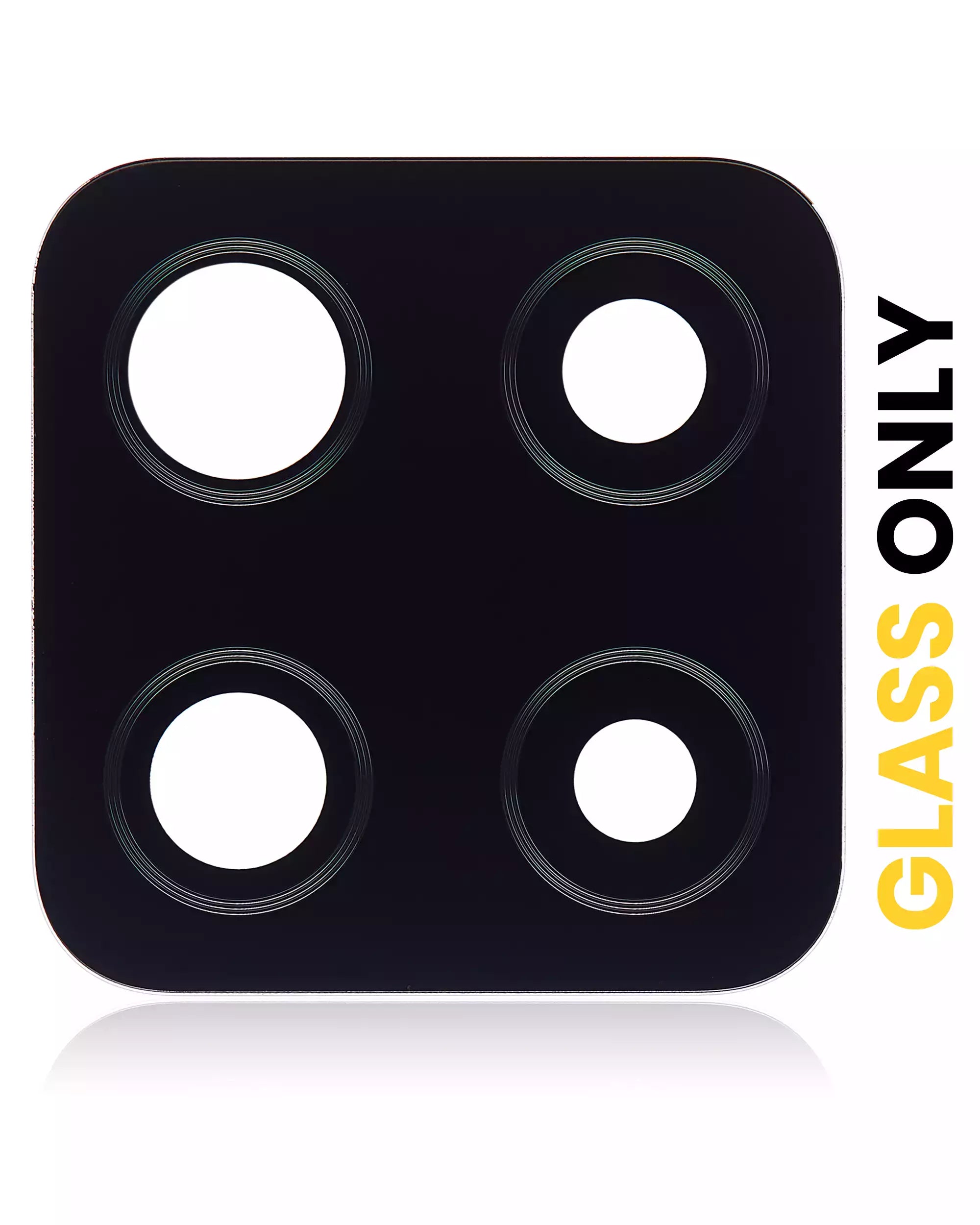 Camera Glass Rear (Glass Only) with Adhesive for Samsung Galaxy A42 5G (A426 / 2020) (Prism Dot Black) (10-Pack)