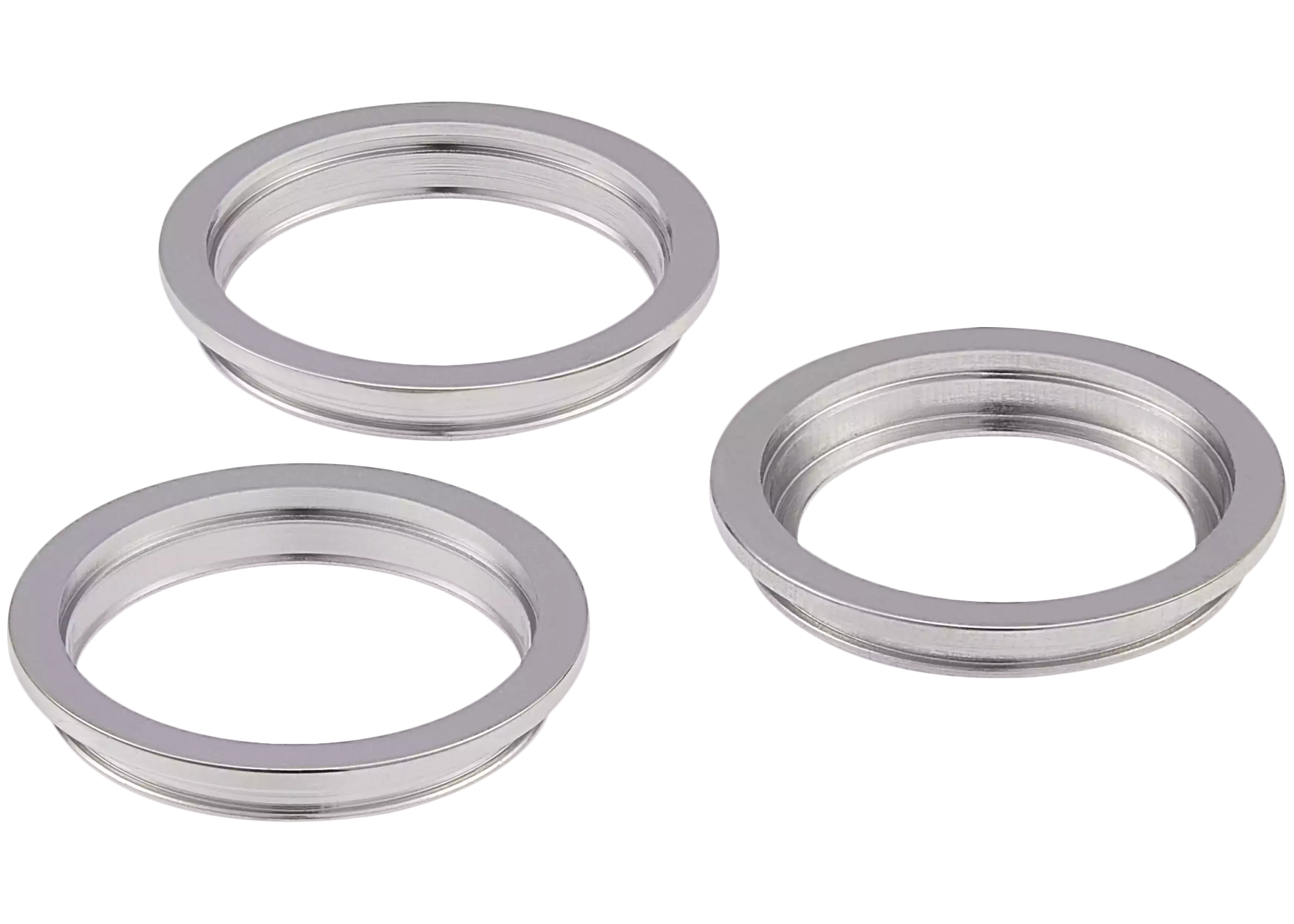 Nur Kamera-Rahmenring hinten für iPhone 12 Pro (Silber) (3er-Set)