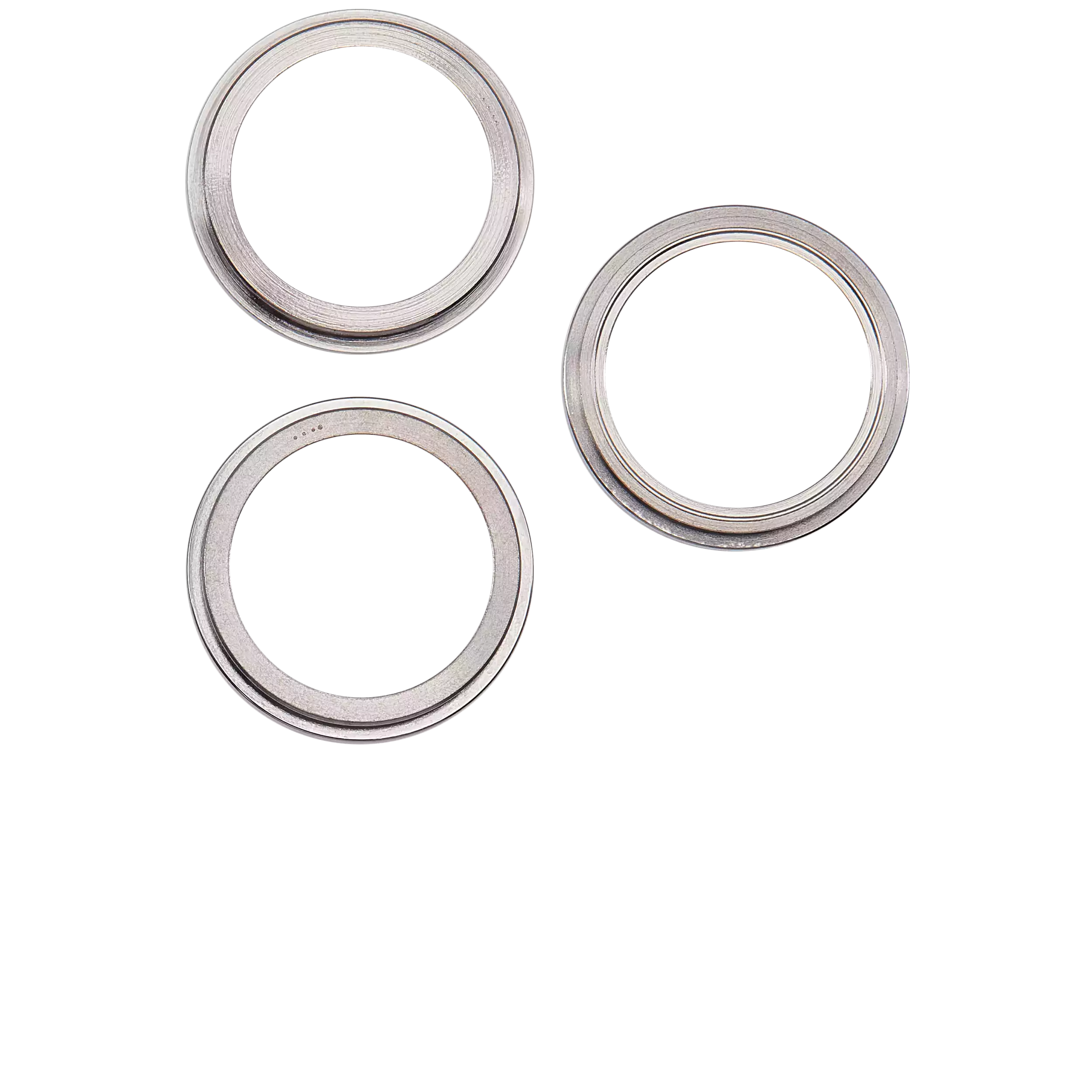 Nur Rückkamera-Zierring für iPhone 12 Pro Max (Silber) (3 Piece Set)