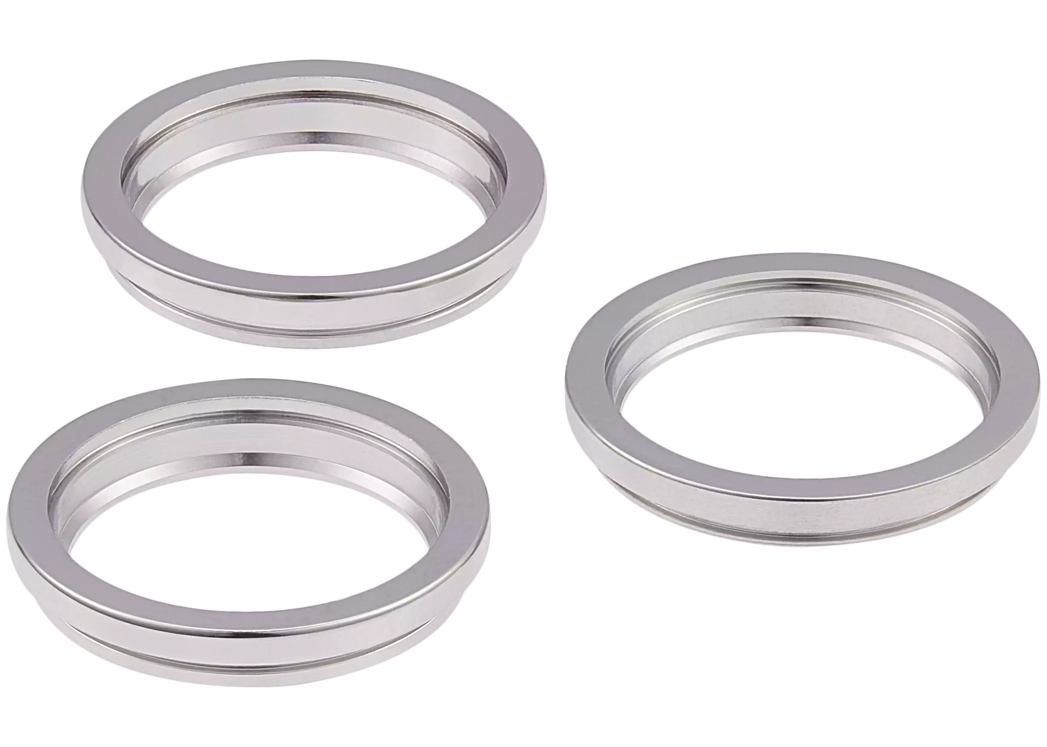 Nur Rückkamera-Zierring für iPhone 12 Pro Max (Silber) (3 Piece Set)