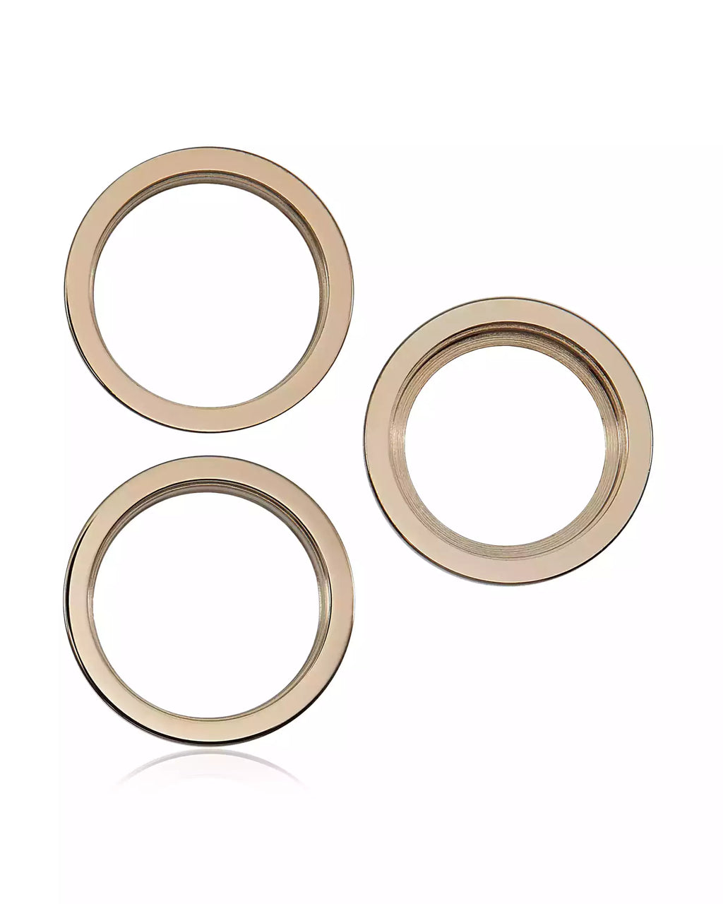 Camera Ring Back Cover for iPhone 12 Pro (Gold) - Set of 3