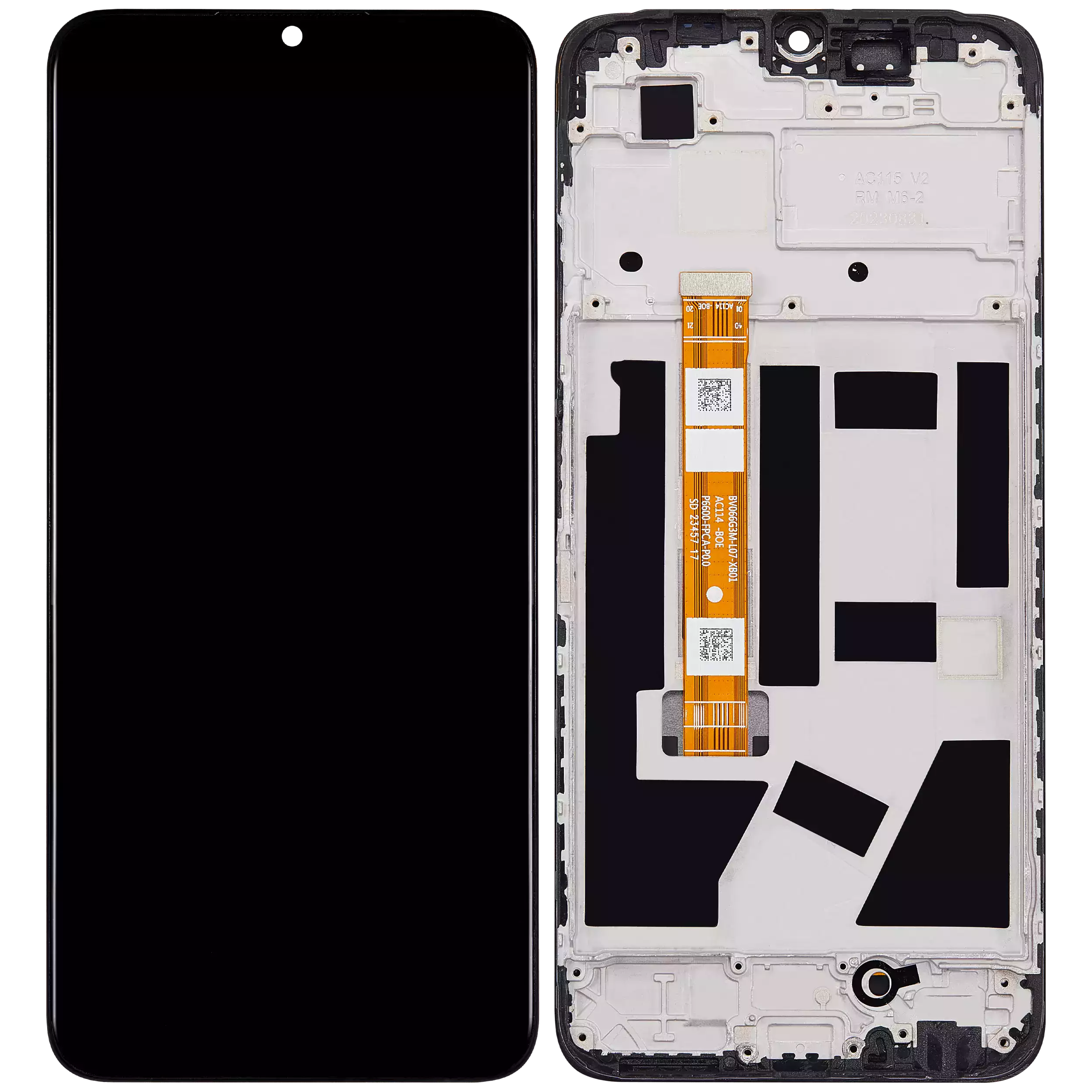 LCD-Komplettdisplay mit Rahmen für OPPO A38 (Generalüberholt) (Alle Farben)
