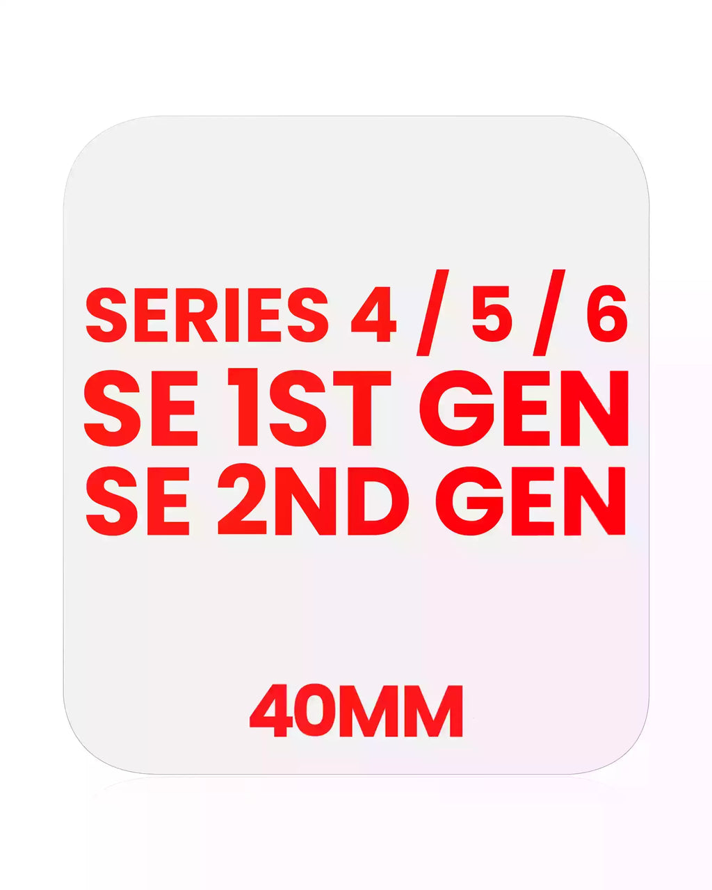 OCA für Watch Series 4 / 5 / SE (1st / 2nd Gen) / Series 6 (40MM) (10er-Pack)