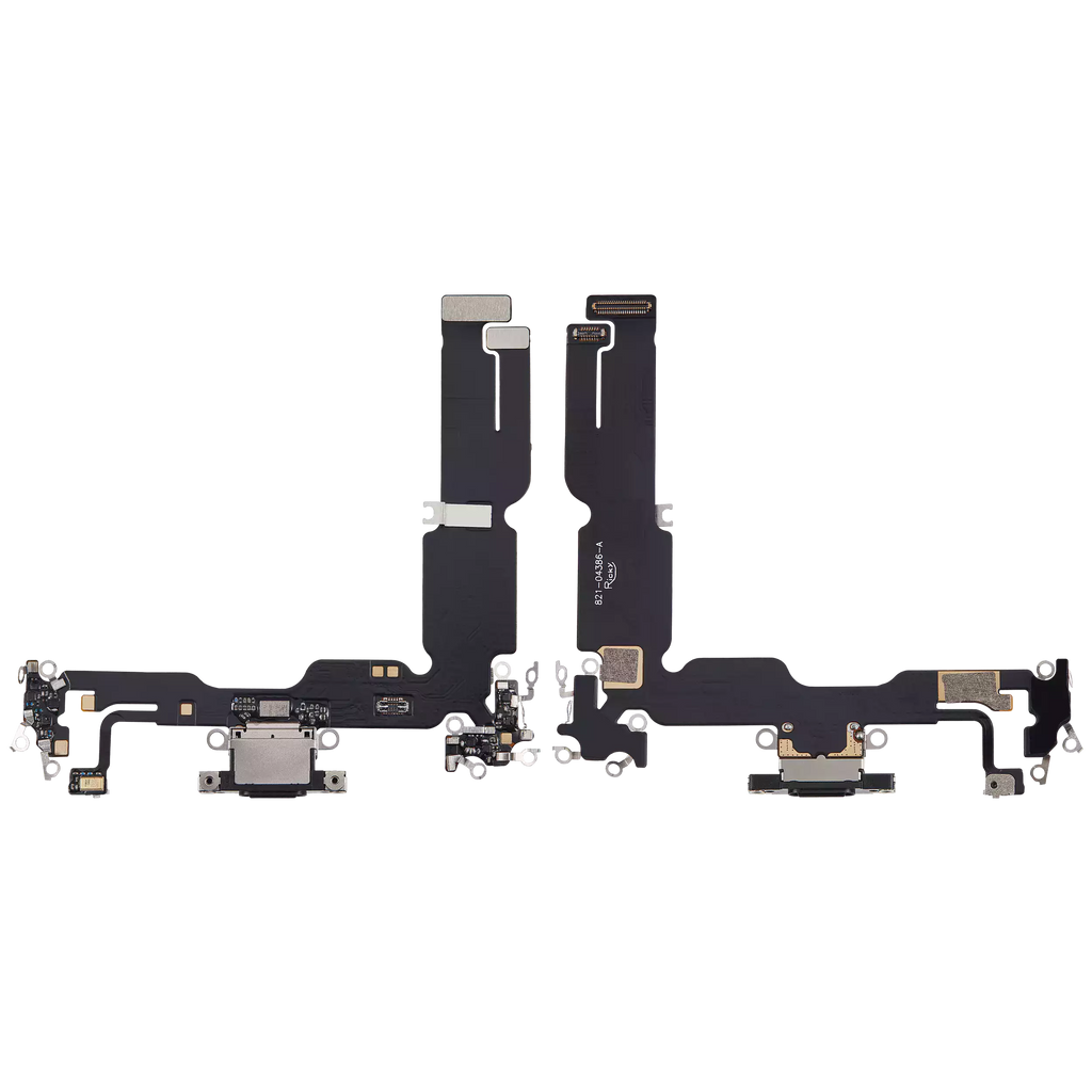 Flexibles Ladeanschlusskabel für iPhone 15 Plus (Aftermarket Plus, Schwarz)