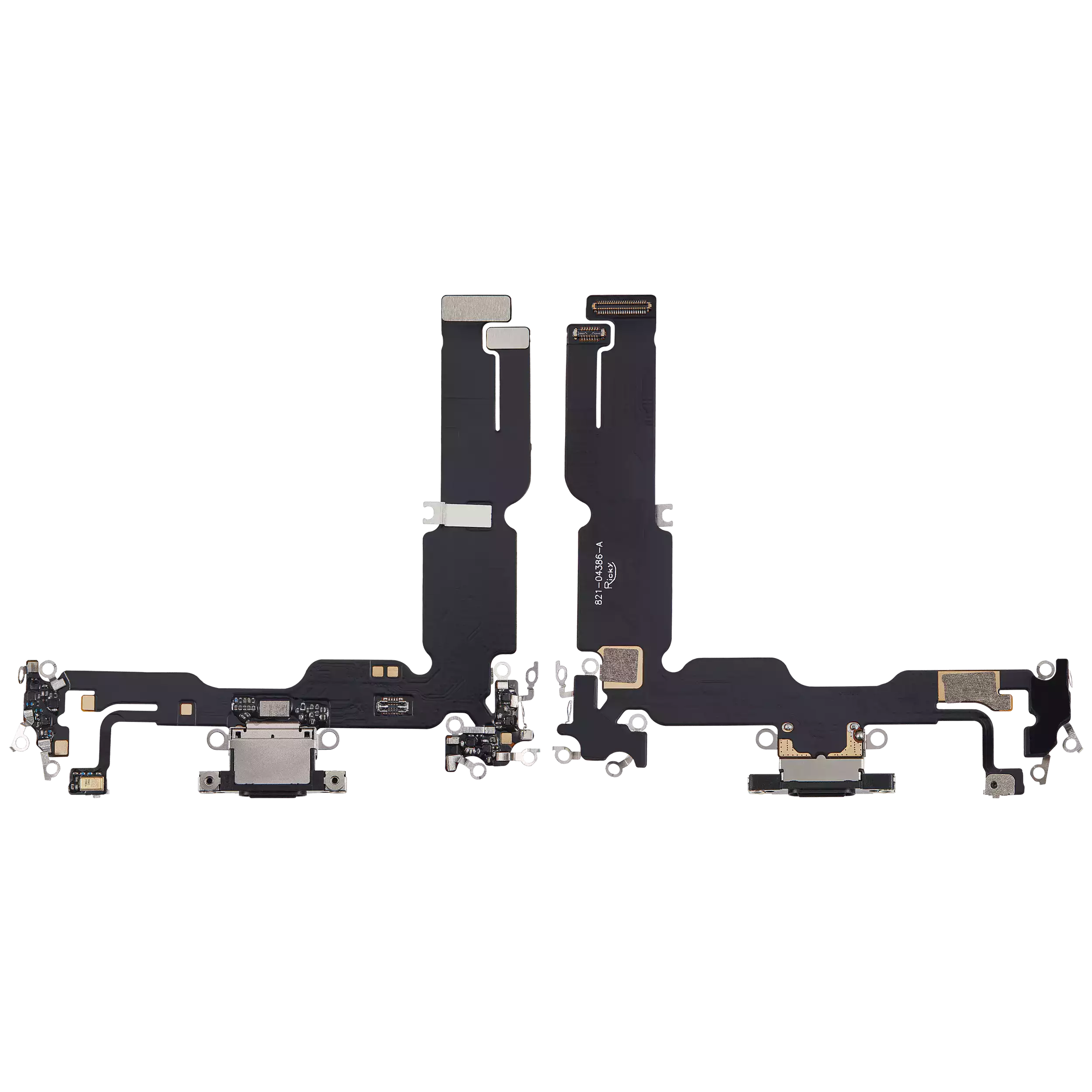 Flexibles Ladeanschlusskabel für iPhone 15 Plus (Aftermarket Plus, Schwarz)