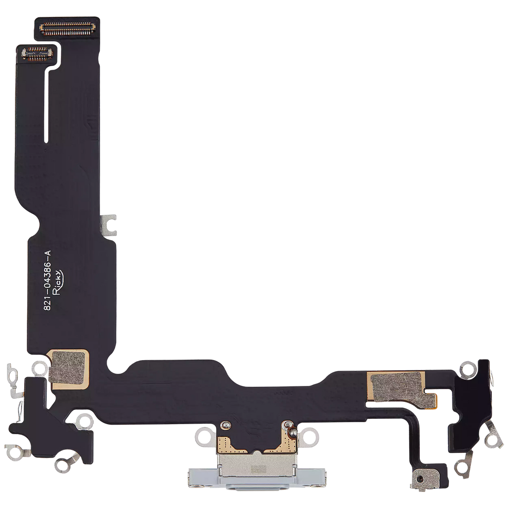 Ladebuchse-Flexkabel für iPhone 15 Plus (Aftermarket Plus) (Blau)