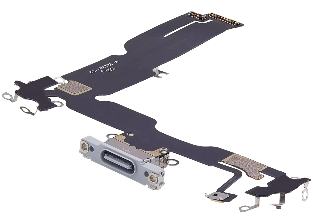 Ladebuchse-Flexkabel für iPhone 15 Plus (Aftermarket Plus) (Blau)