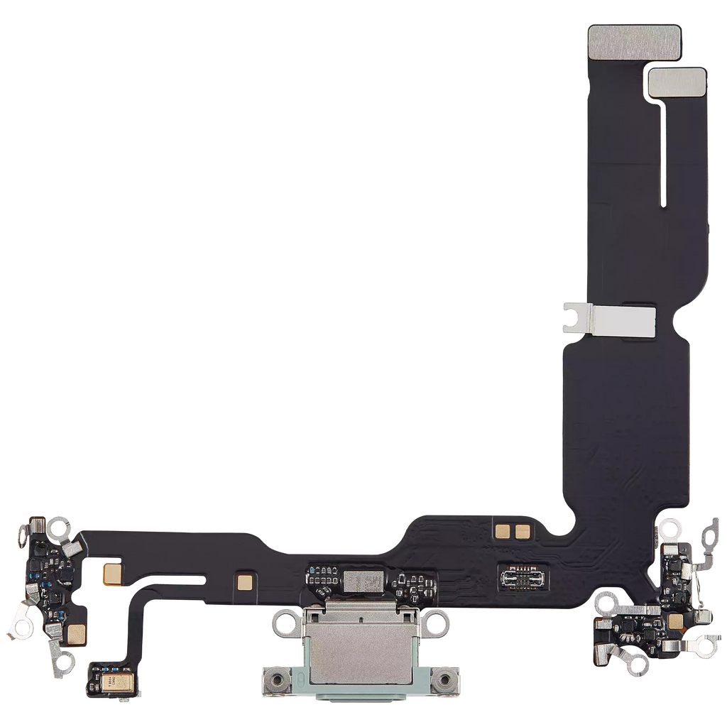 Ladebuchse-Flexkabel für iPhone 15 Plus (Aftermarket Plus) (Grün)