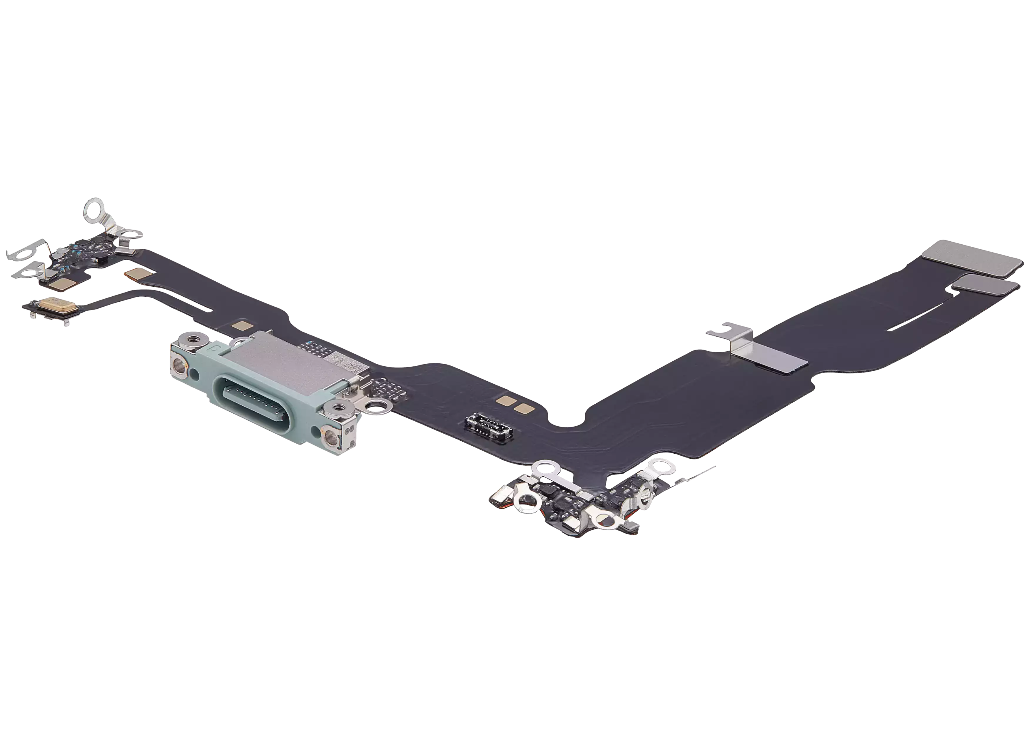 Ladebuchse-Flexkabel für iPhone 15 Plus (Aftermarket Plus) (Grün)