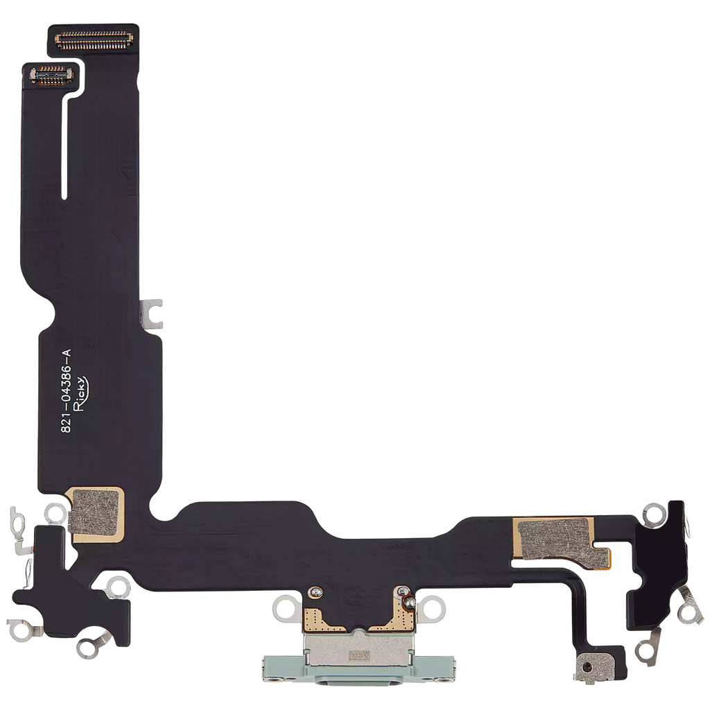 Ladebuchse-Flexkabel für iPhone 15 Plus (Aftermarket Plus) (Grün)