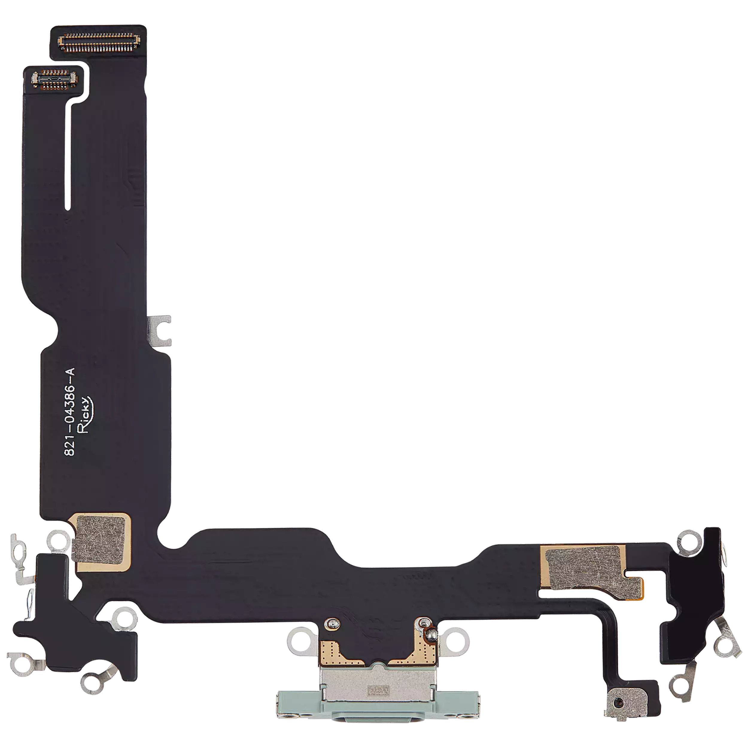 Ladebuchse-Flexkabel für iPhone 15 Plus (Aftermarket Plus) (Grün)