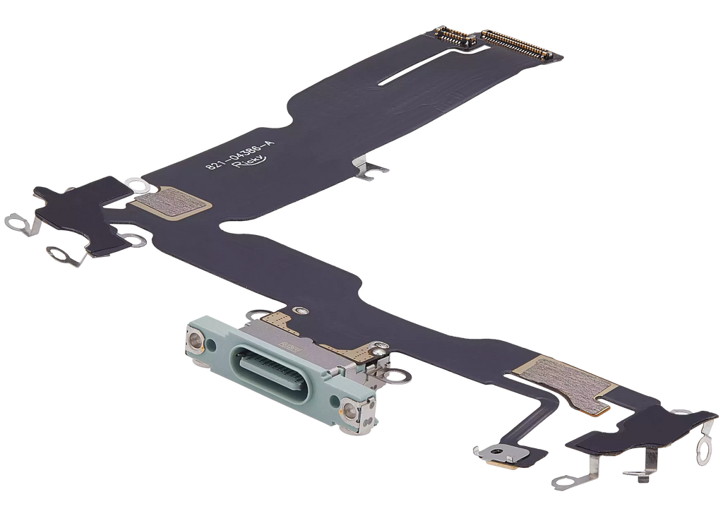 Ladebuchse-Flexkabel für iPhone 15 Plus (Aftermarket Plus) (Grün)